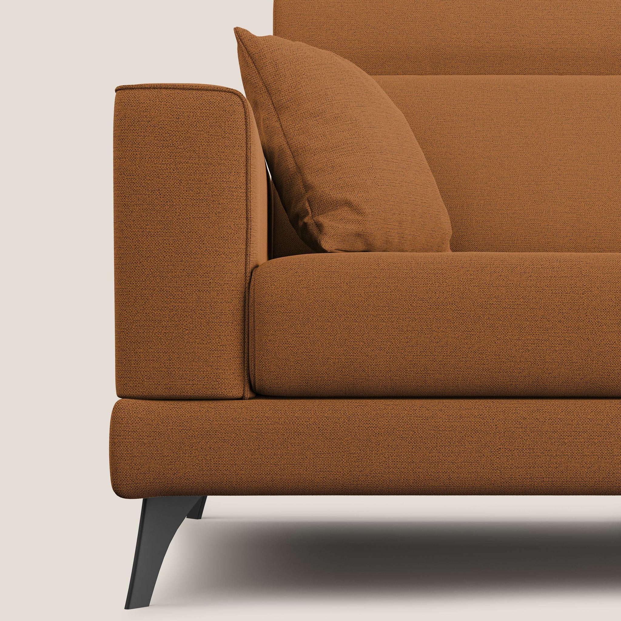 Slide Sofa mit verschiebbaren Rückenlehnen und Kopfstützen aus wasserfestem baumwollähnlichem Stoff T19