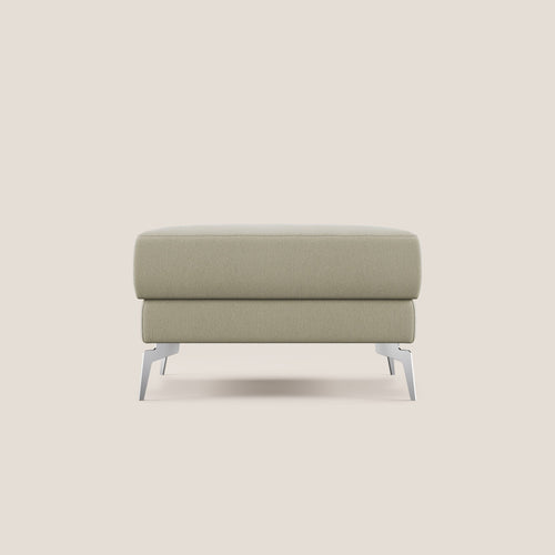 Star Pouf con piedini alti in tessuto smacchiabile T05 panna - divani.store