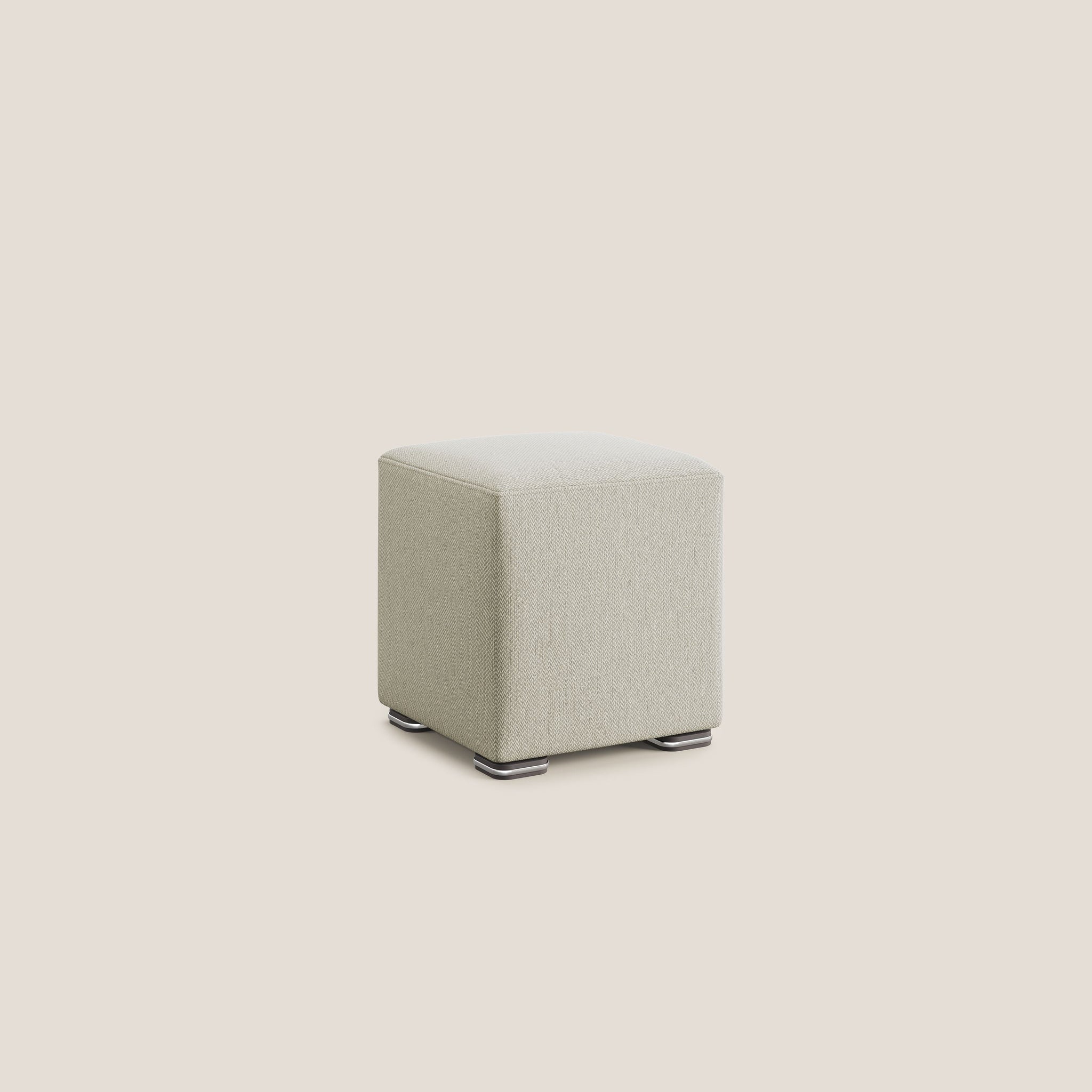 Cube Hocker aus weichem, abwaschbarem Stoff T05