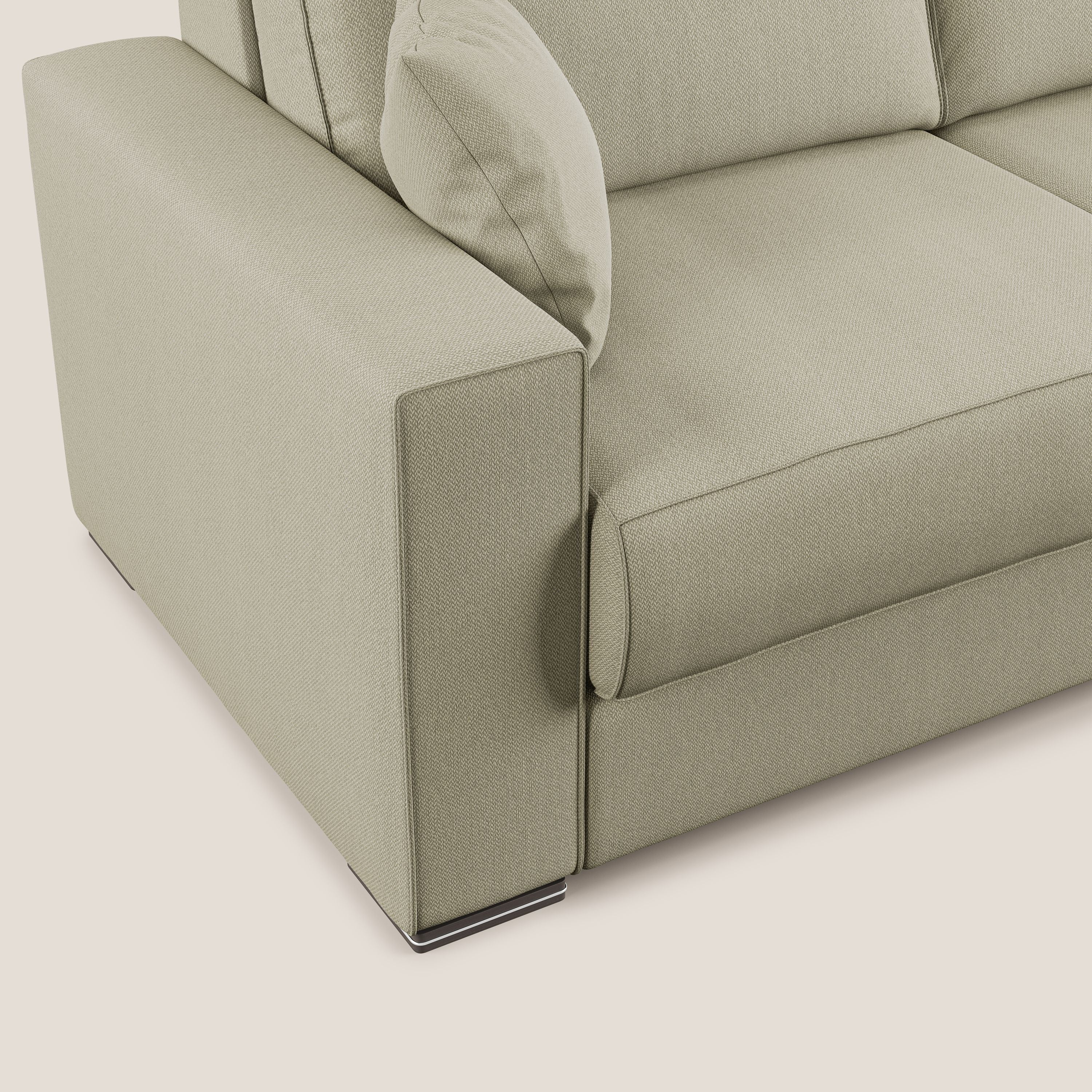 Dream Divano letto moderno dai morbidi cuscini in tessuto smacchiabile T05 panna - divani.store