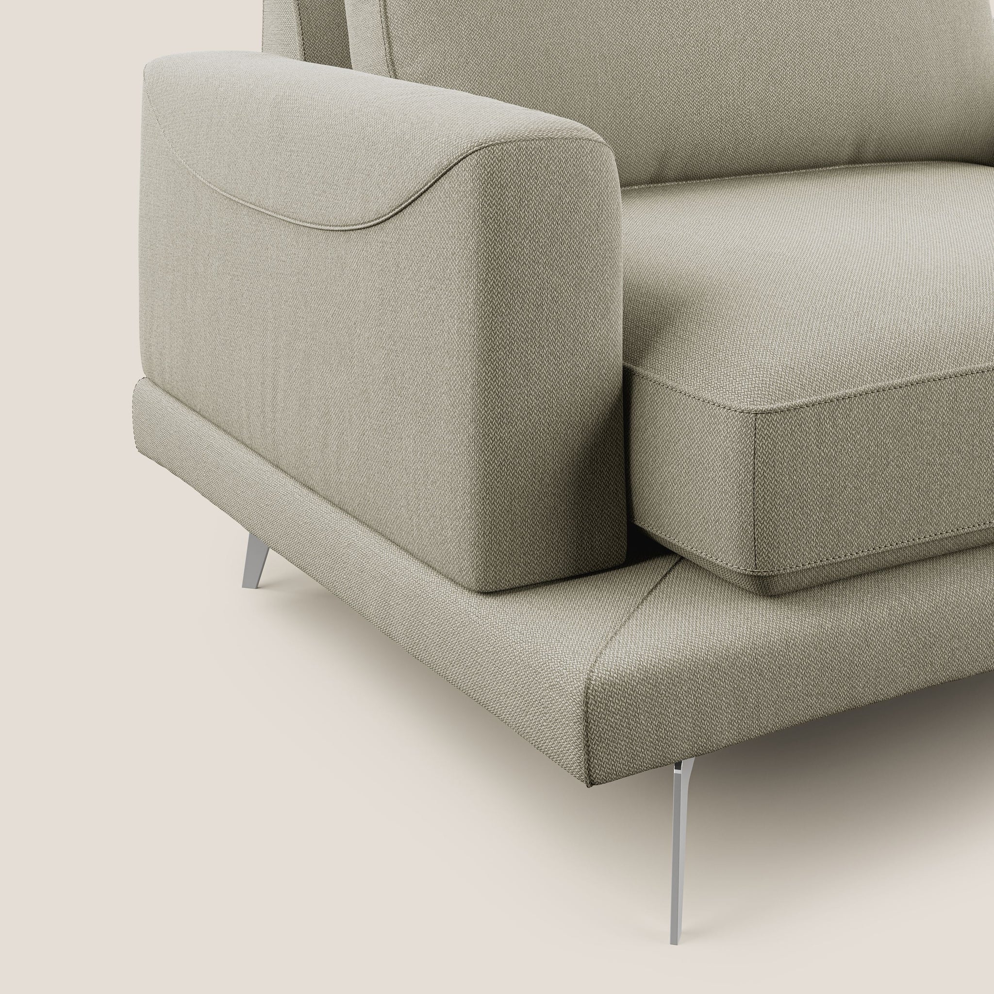 Dorian Moderner Sessel aus abwaschbarem Stoff T05
