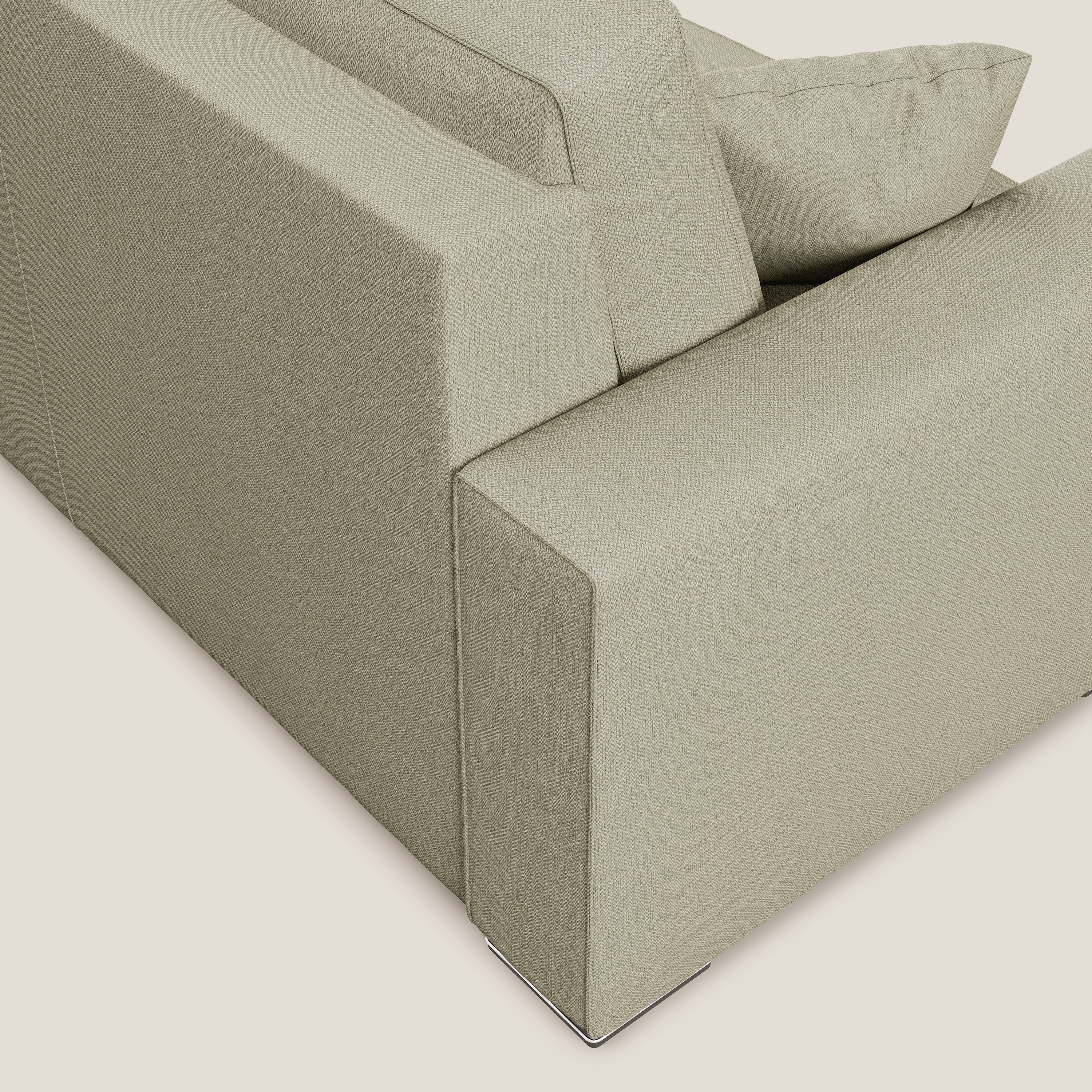 Dream Divano letto moderno dai morbidi cuscini in tessuto smacchiabile T05 panna - divani.store