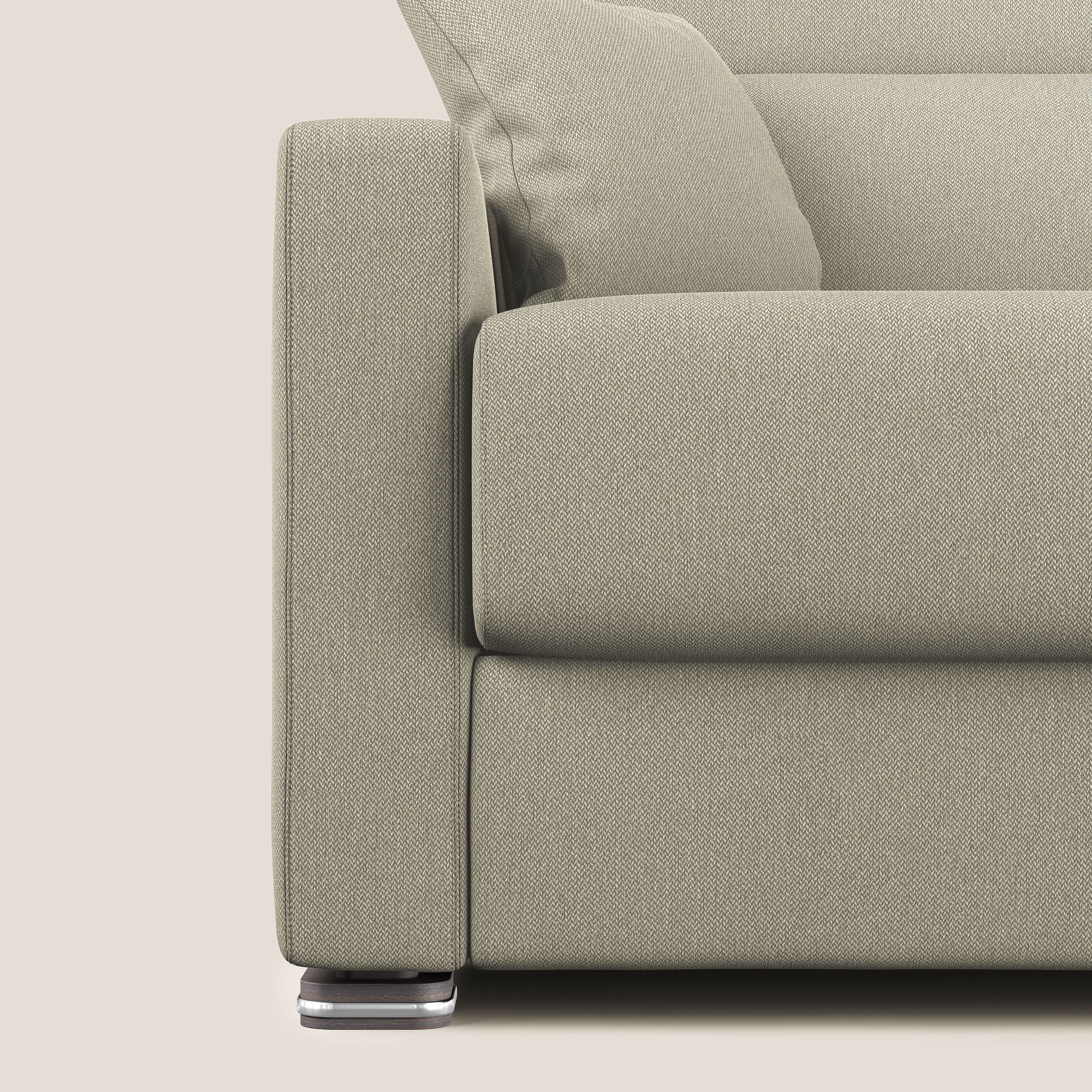 Amber divano letto matrimoniale in tessuto smacchiabile T05 panna - divani.store