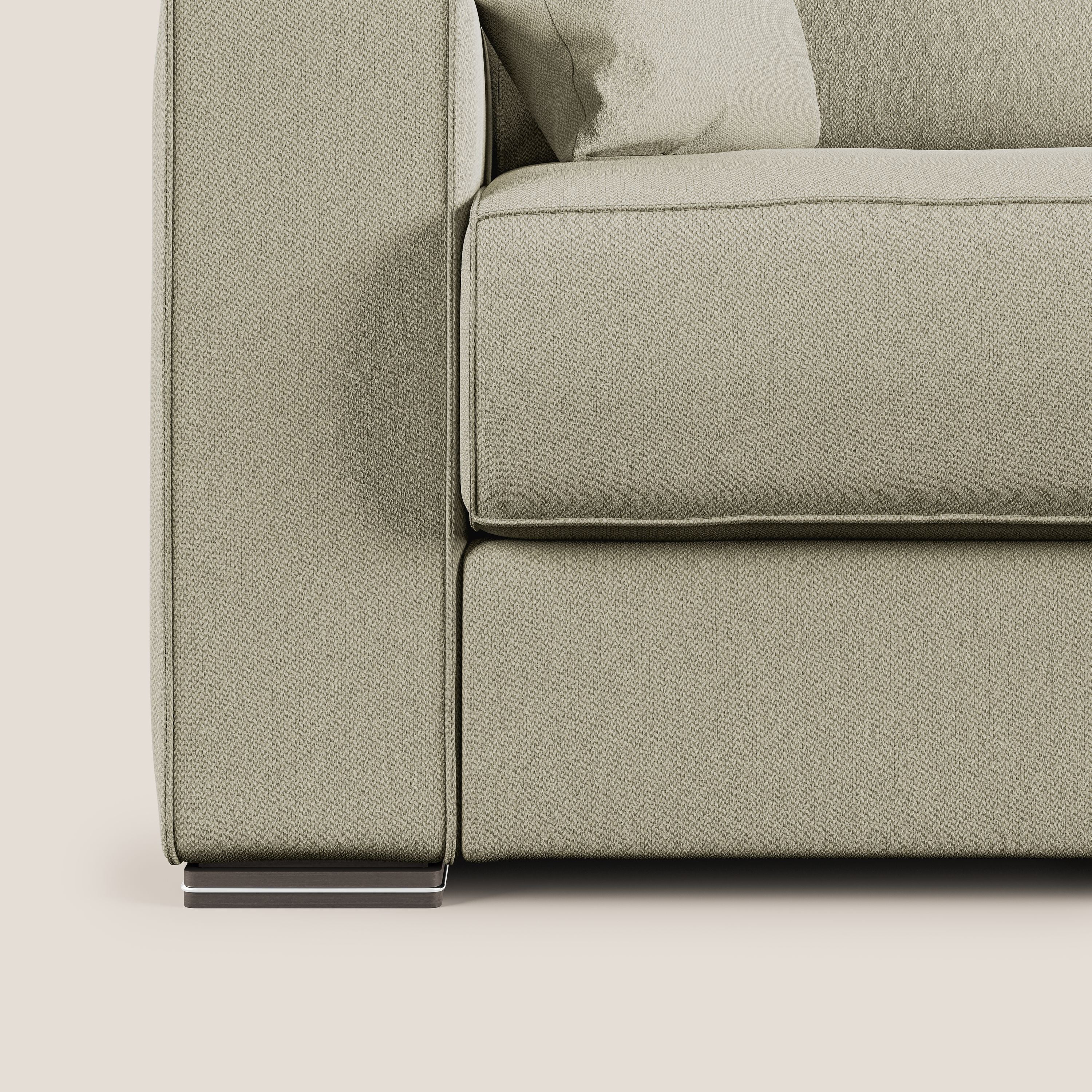 Dream Divano letto moderno dai morbidi cuscini in tessuto smacchiabile T05 panna - divani.store