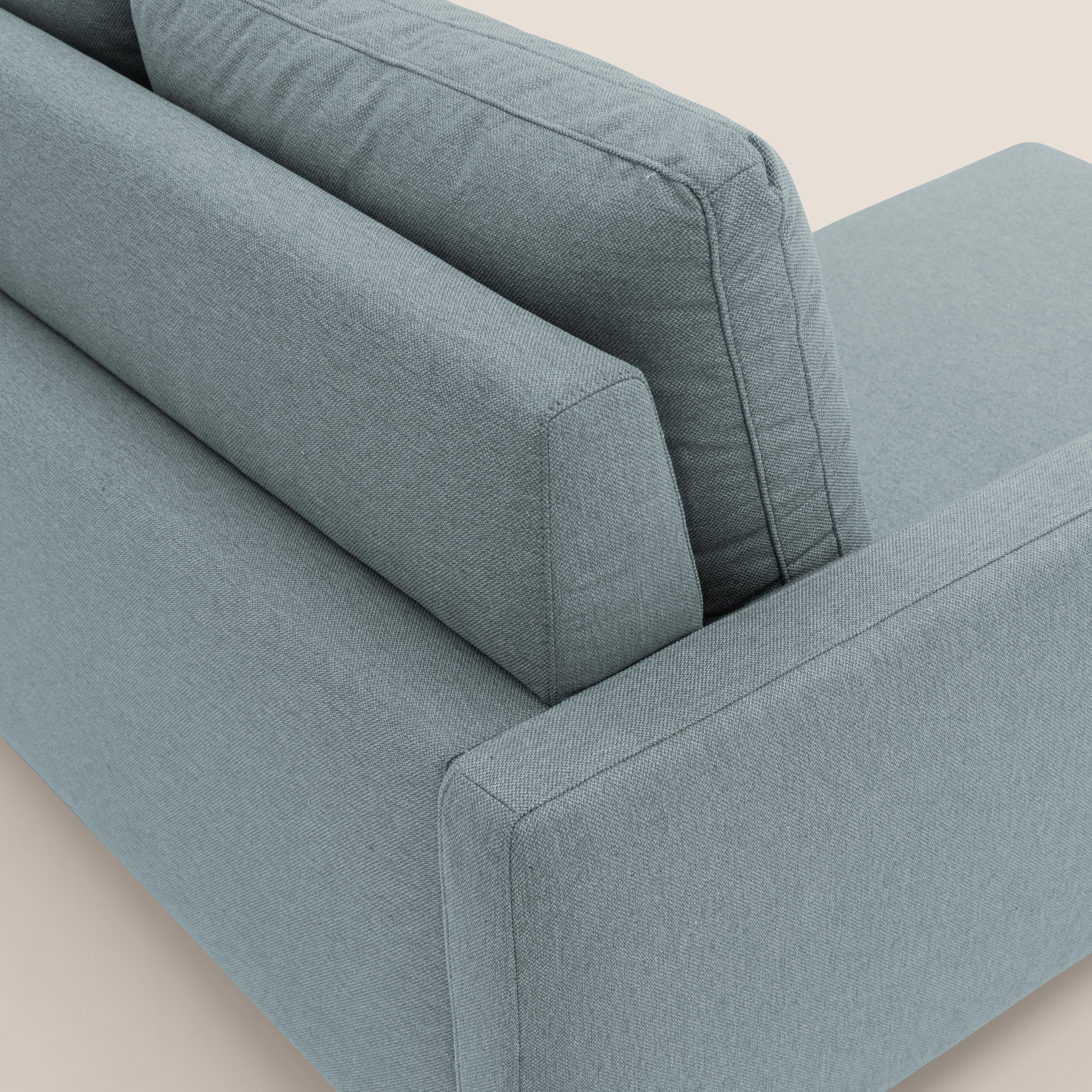 Klimt Divano angolare con sedute scorrevoli in tessuto morbido smacchiabile T05 carta da zucchero - divani.store