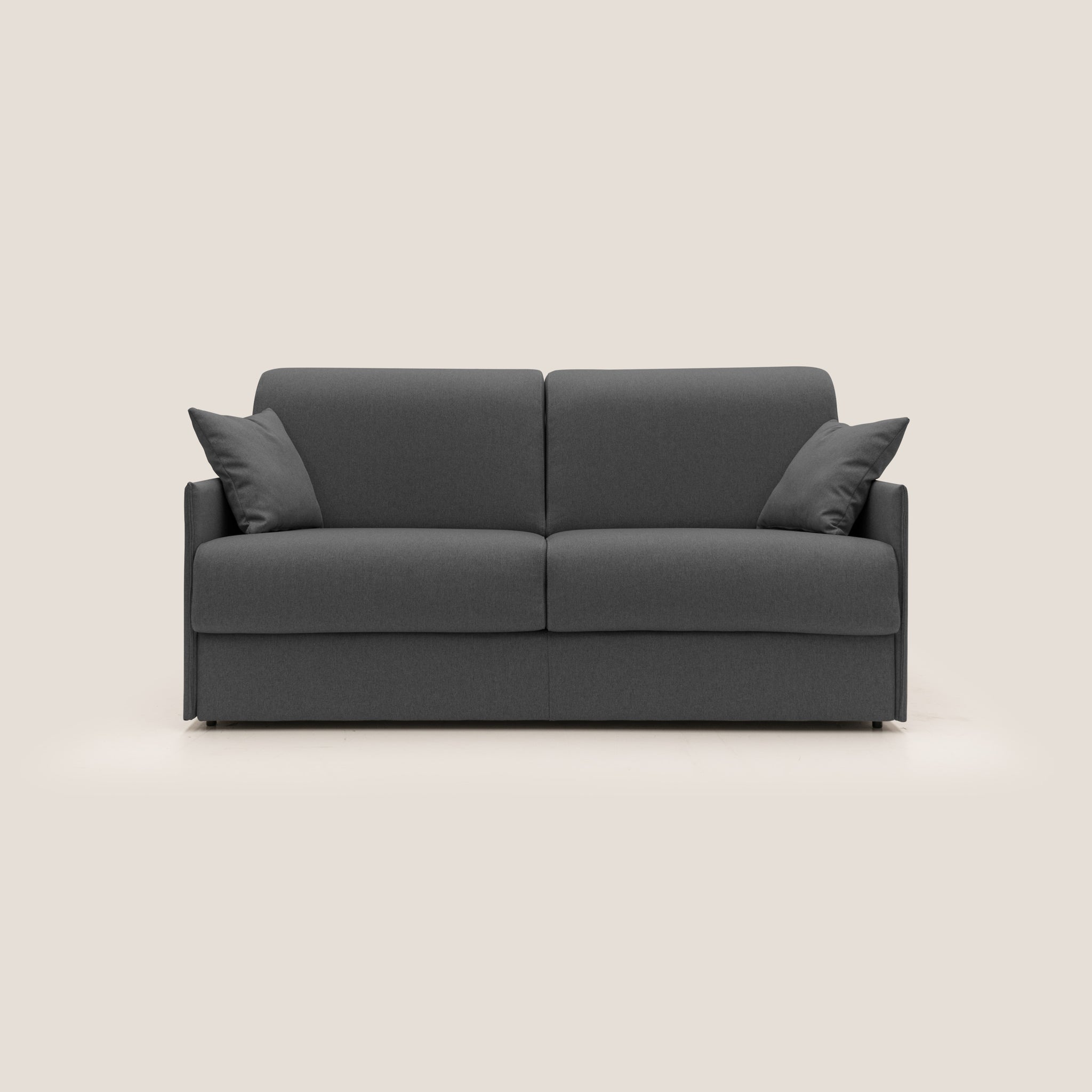 Evans Schlafsofa 189 cm (mat. 160x197 cm) aus wasserfestem Stoff T13 ANTHRAZIT