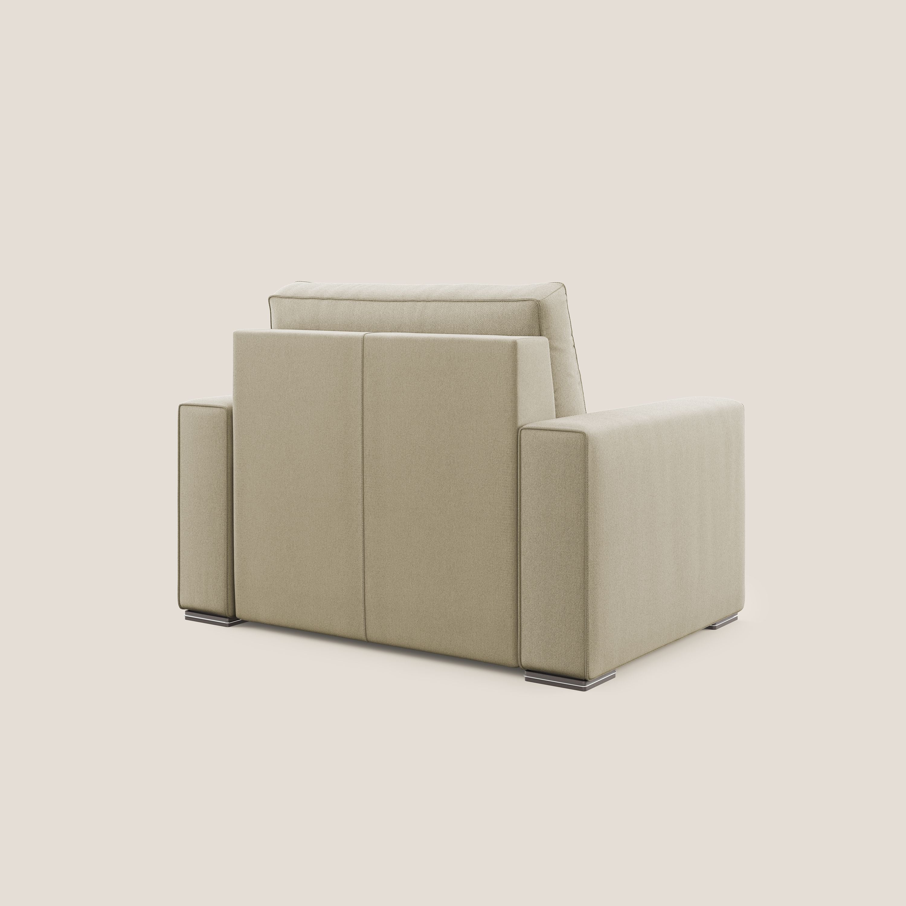 Dream poltrona letto in tessuto smacchiabile T05 cammello - divani.store
