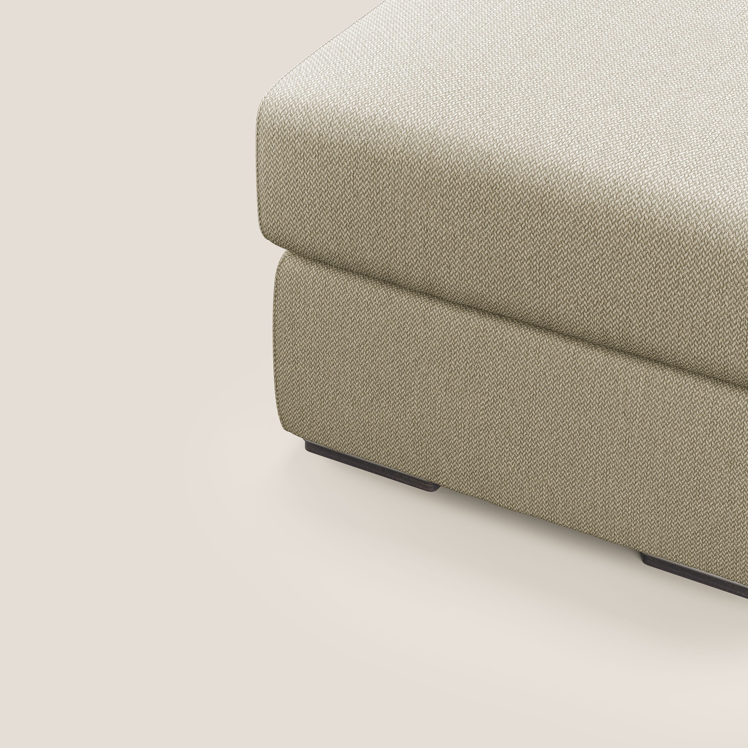 Sun pouf apribile contenitore in tessuto smacchiabile ad acqua T05 cammello - divani.store