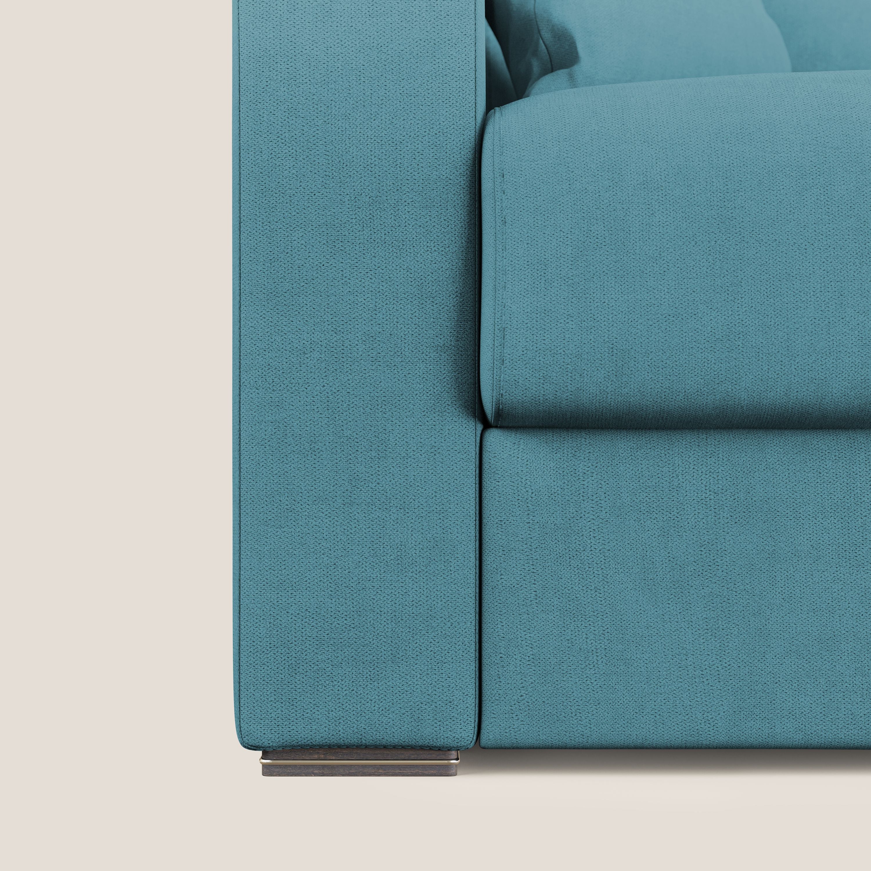 Best Divano letto matrimoniale in tessuto impermeabile T02 azzurro - divani.store