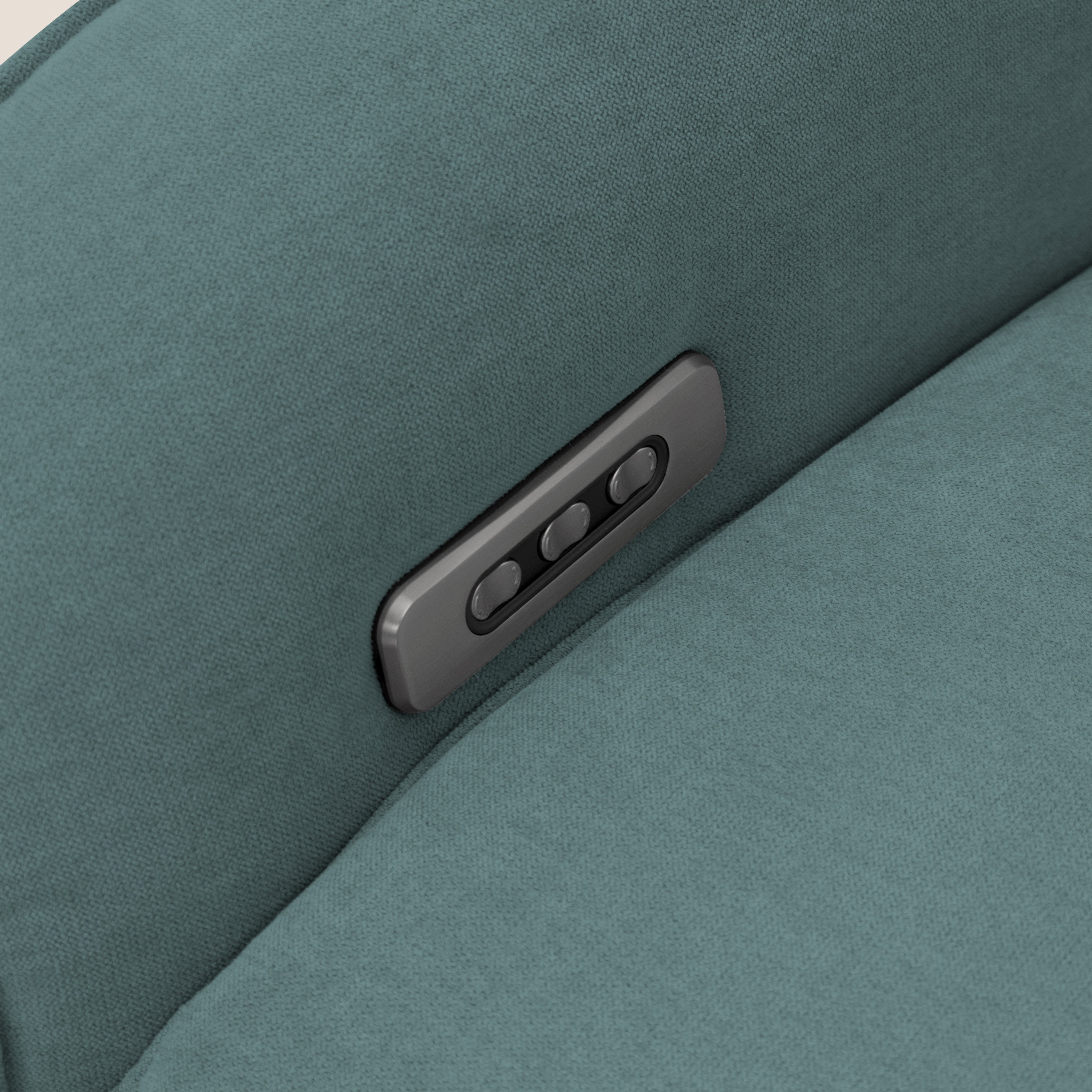 EVA Poltroncina RELAX in morbido tessuto impermeabile T02 petrolio - divani.store