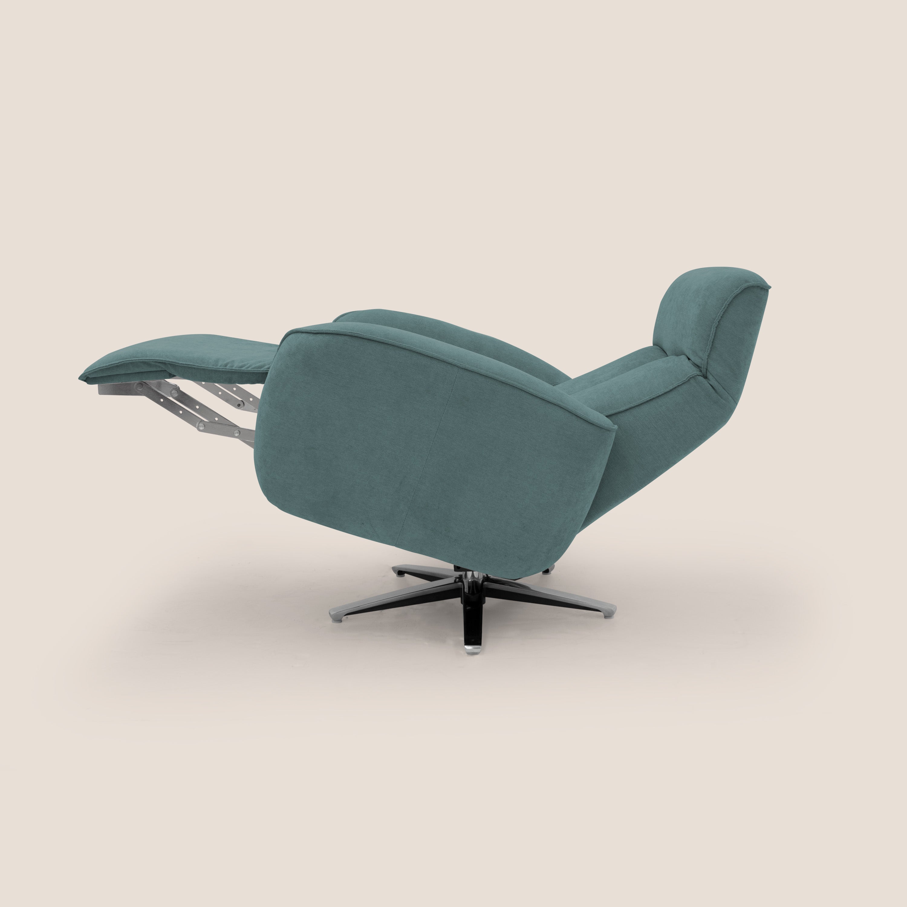 EVA Poltroncina RELAX in morbido tessuto impermeabile T02 petrolio - divani.store