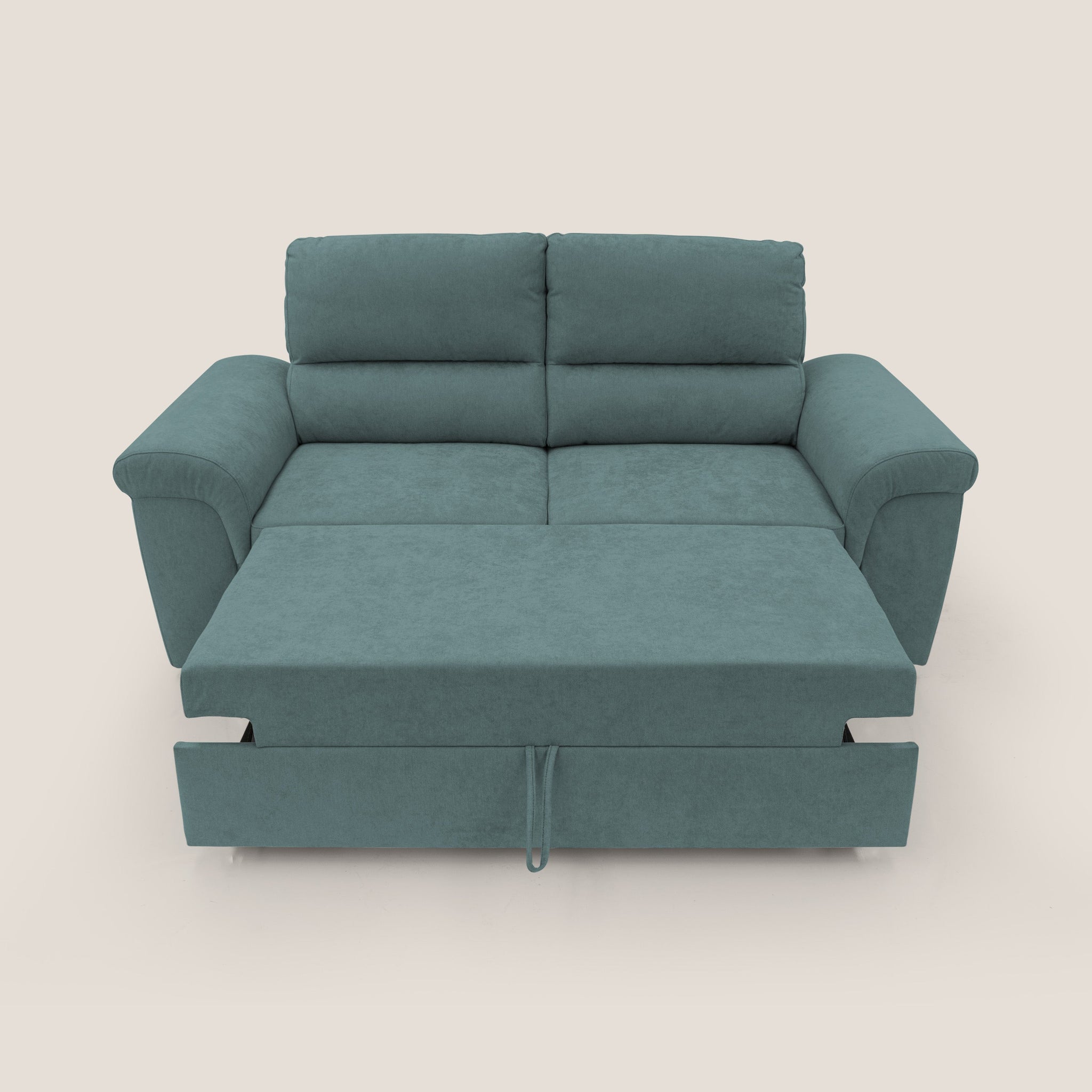 Minerva Sofa mit ausziehbarer Ottomane aus weichem wasserfestem Stoff T02