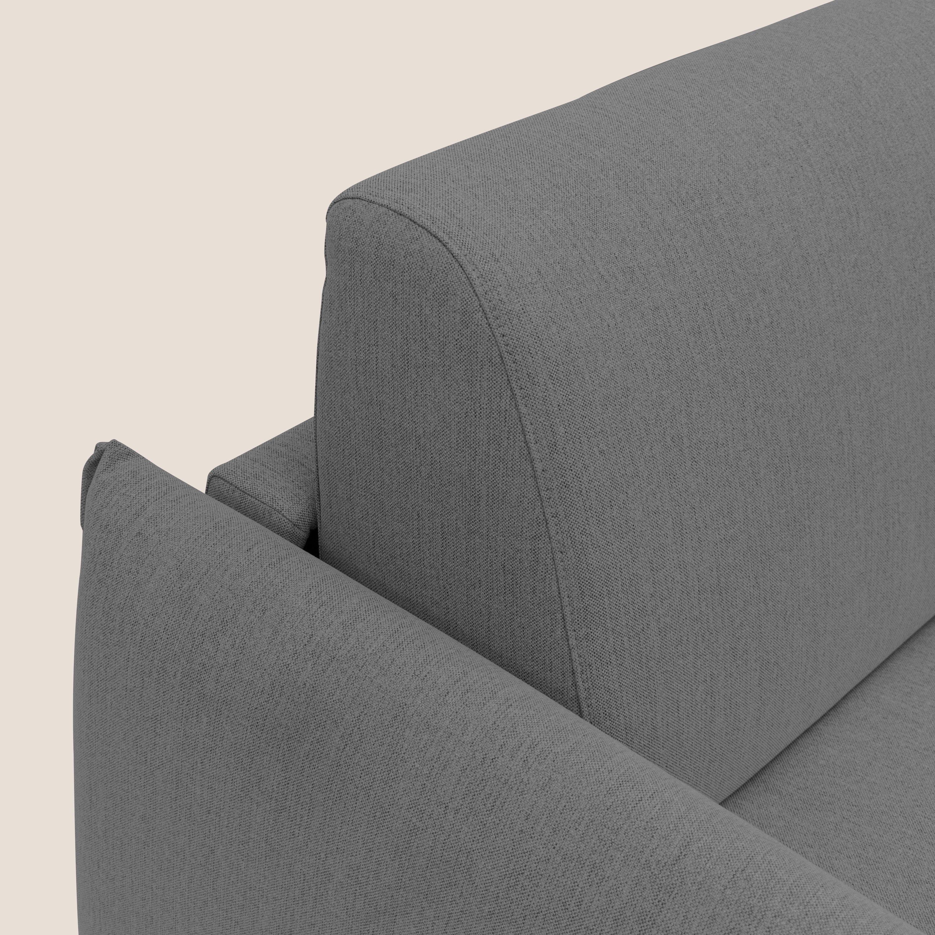 Scarlet divano letto in tessuto misto cotone impermeabile T19 antracite - divani.store