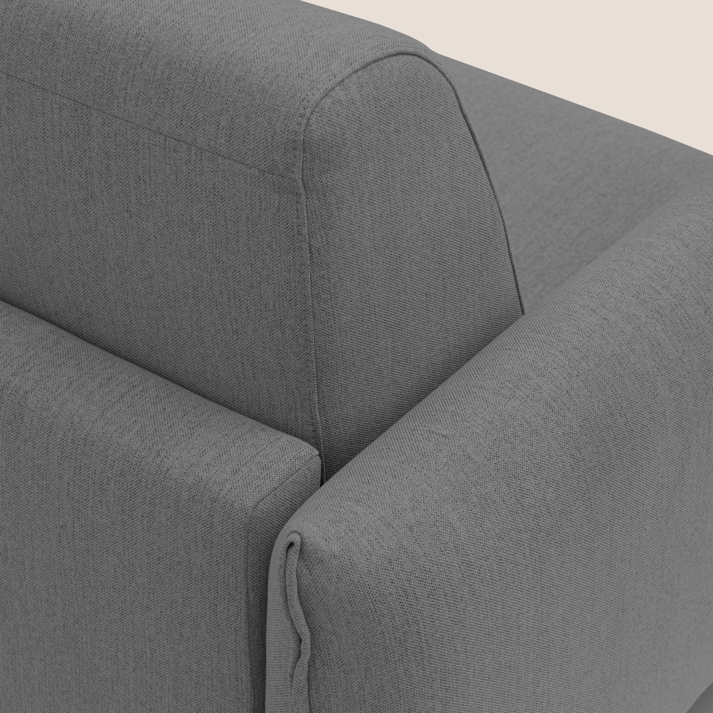 Scarlet divano letto in tessuto misto cotone impermeabile T19 antracite - divani.store