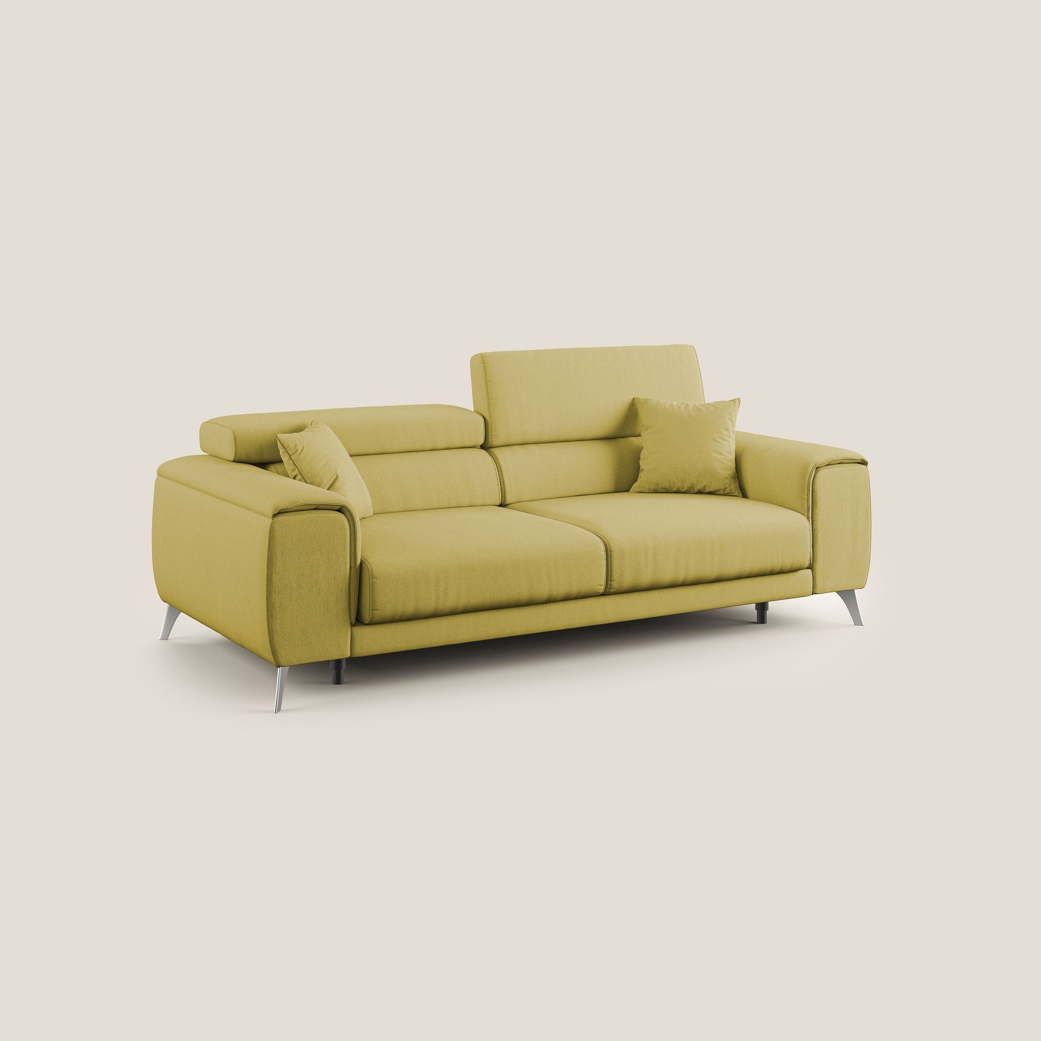 Fusion Sofa mit Schiebesitzen aus abwaschbarem Stoff T05