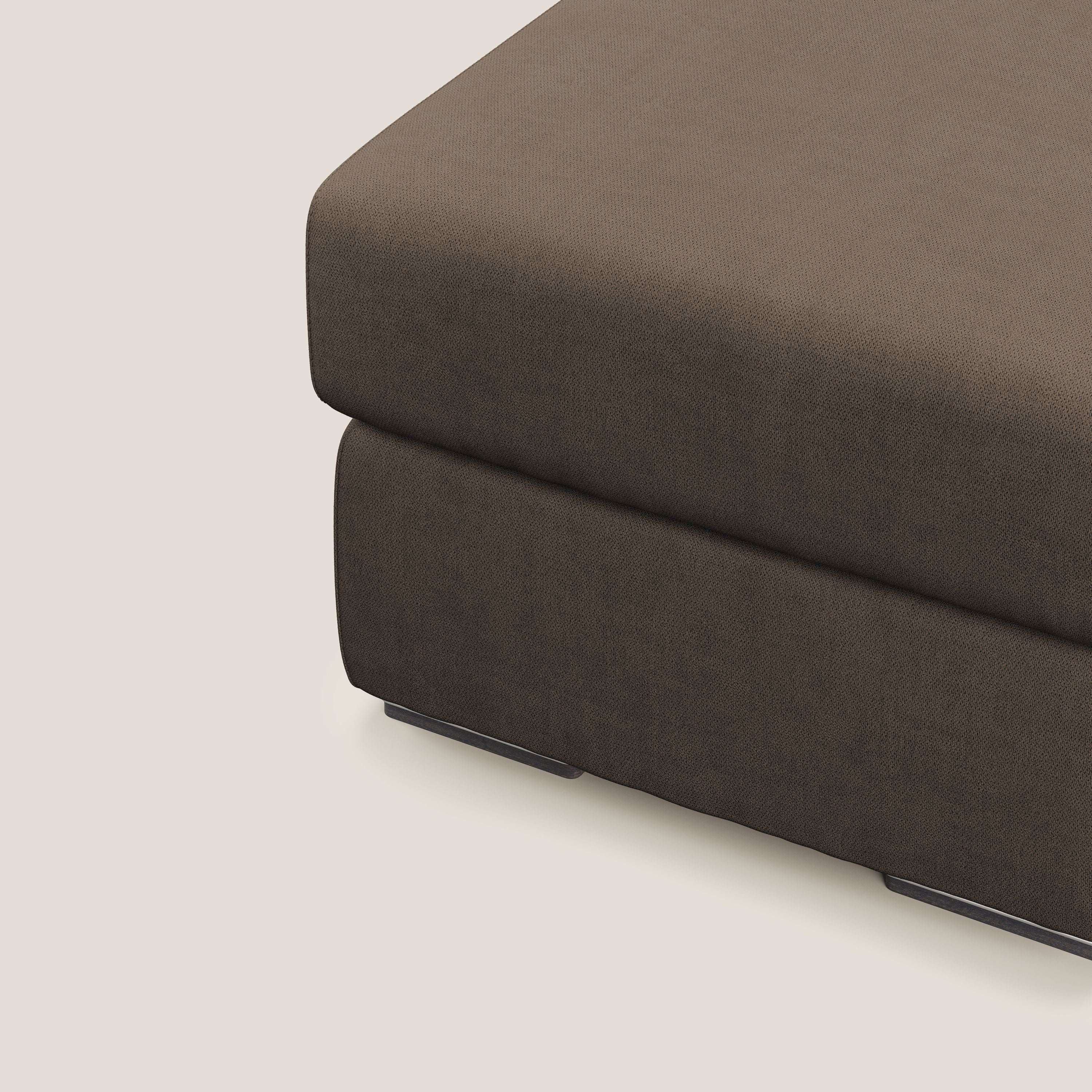 Sun pouf apribile contenitore in tessuto impermeabile T02 marrone - divani.store