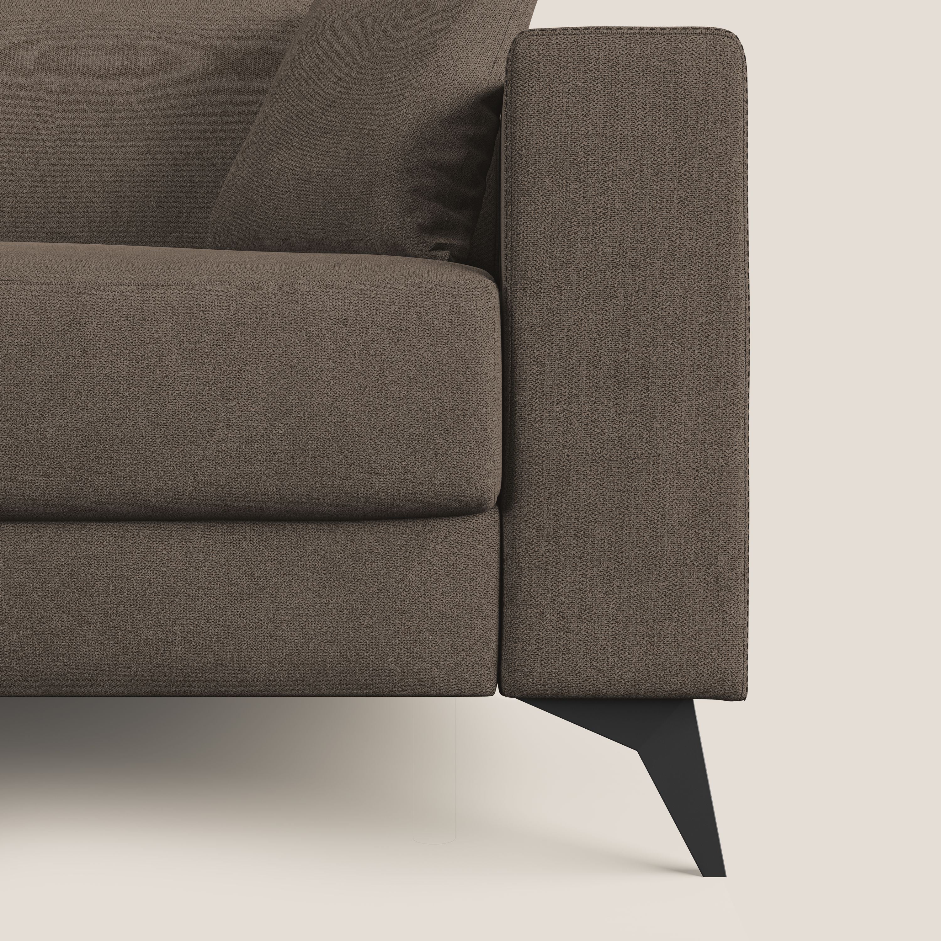 Pegaso divano letto con poggiatesta reclinabili e rivestimento T02 marrone - divani.store