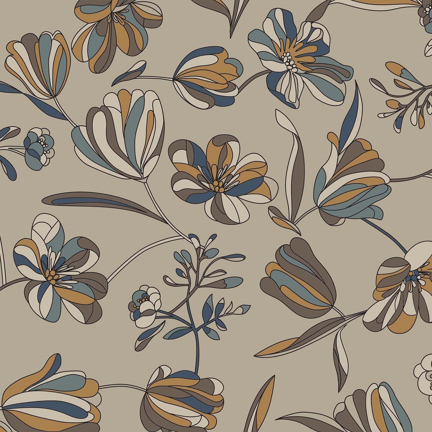 Omika collezione cuscini a fantasie multicolor in velluto impermeabile beige - divani.store