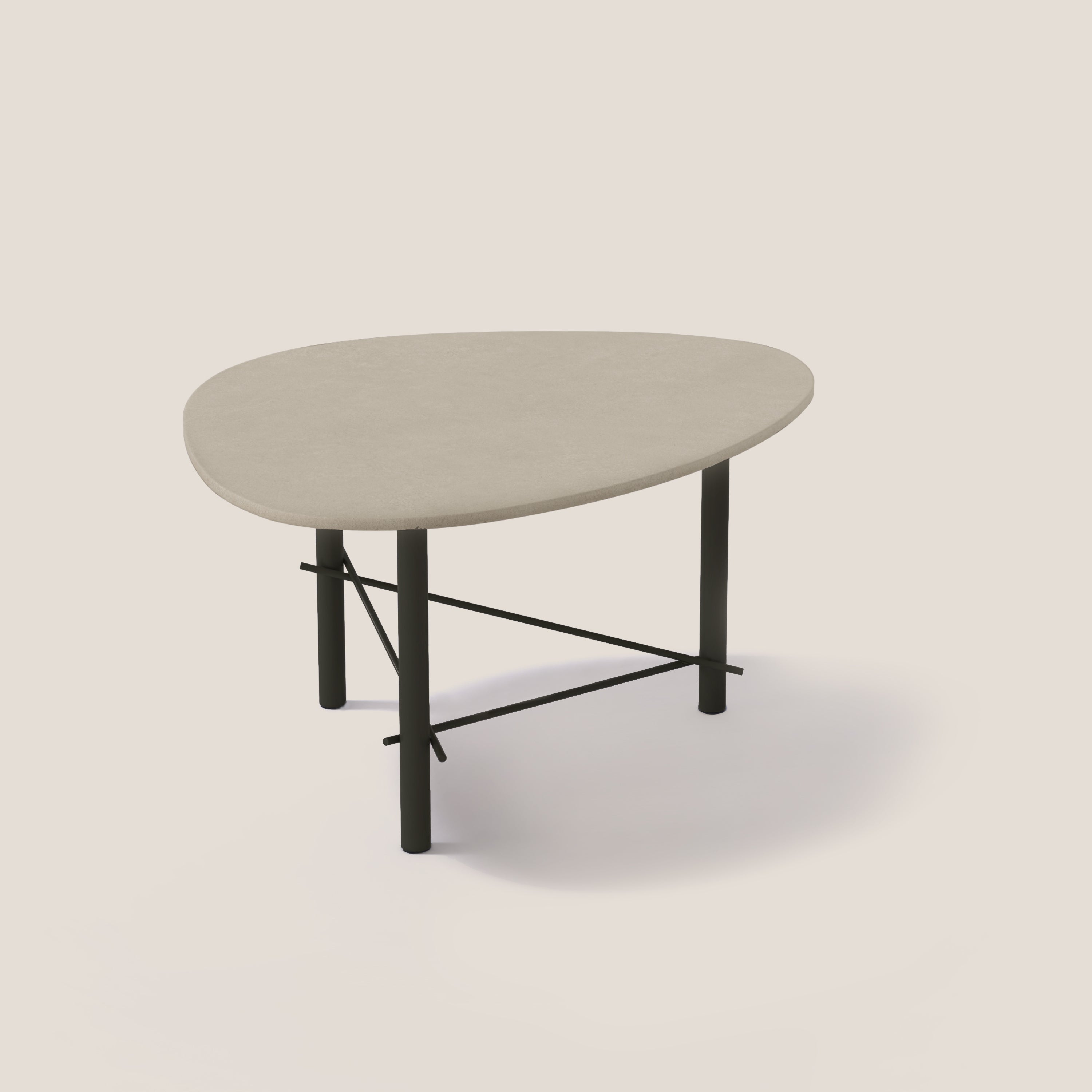 Cookie tavolino basso con piano in laminam terre di matera - divani.store