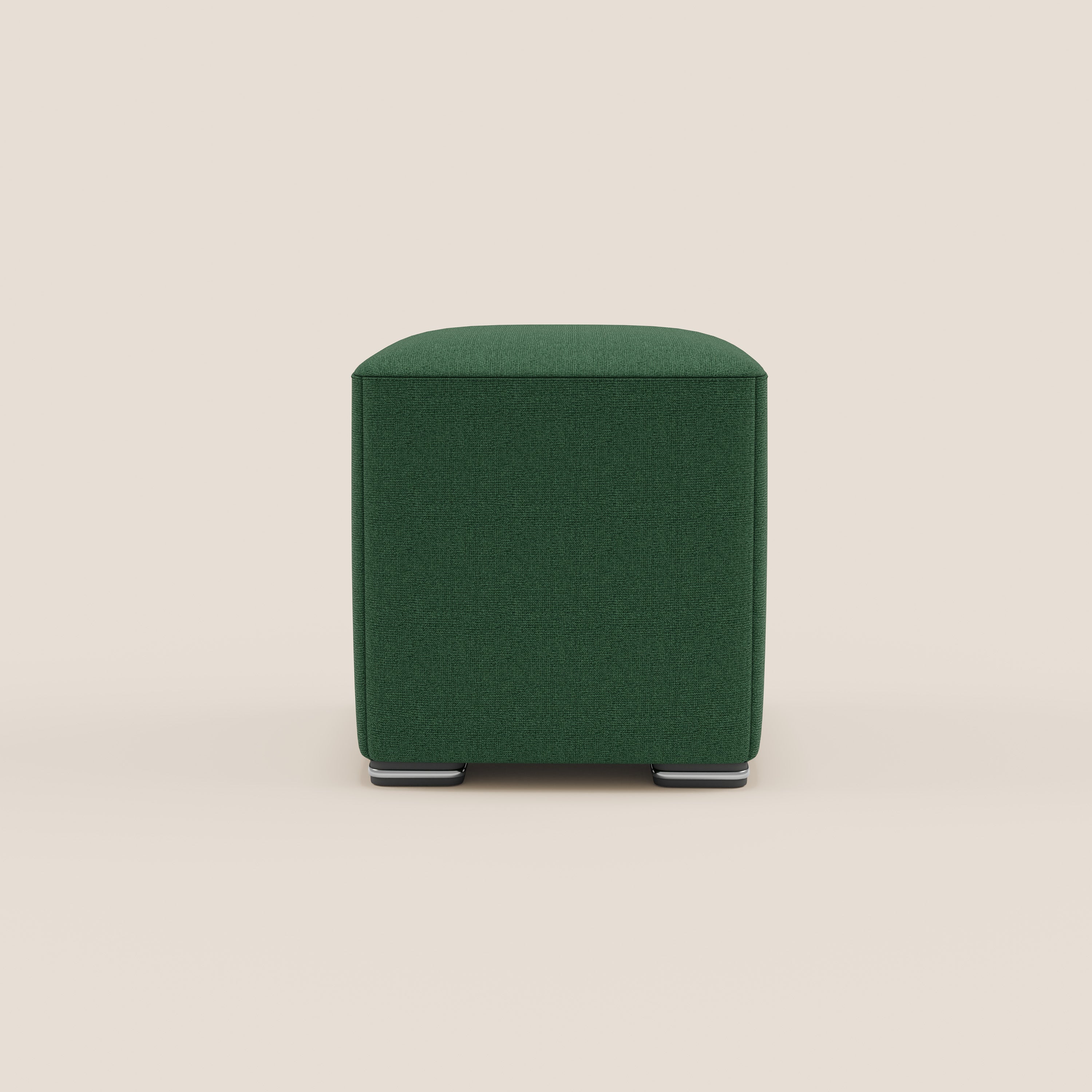 Cube pouf in tessuto morbido impermeabile T08 VERDE - divani.store