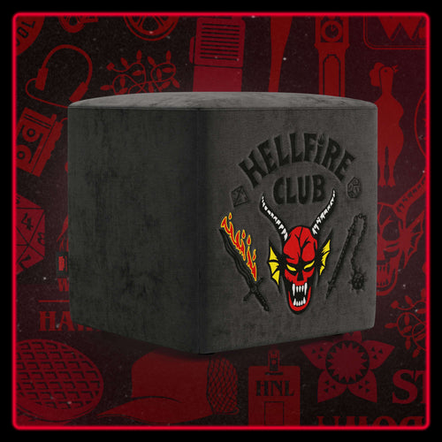 Cube pouf Hellfire club Stranger Things Edition l'icona che diventa design - antracite - divani.store
