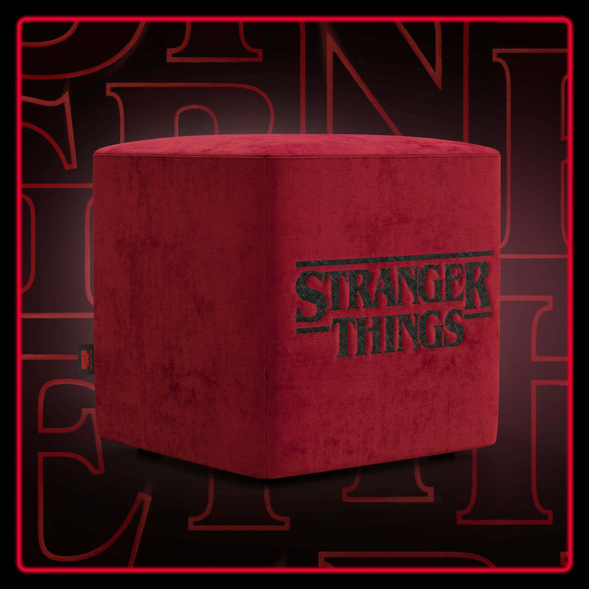 Pouf Cube Stranger Things – Quadratischer Hocker Netflix Made in Italy