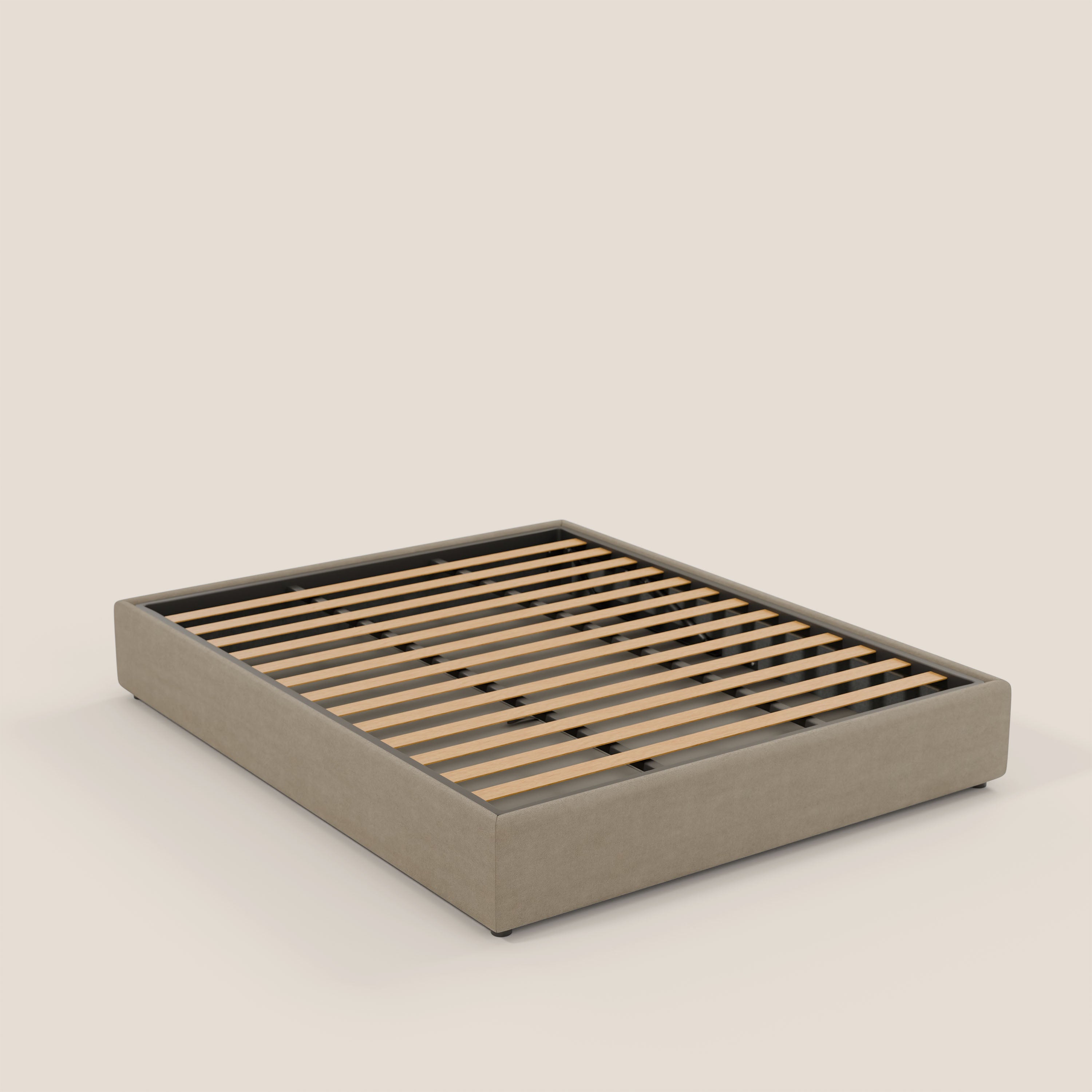 Ina sommier con ampio contenitore in microfibra smacchiabile ed impermeabile T11 - divani.store