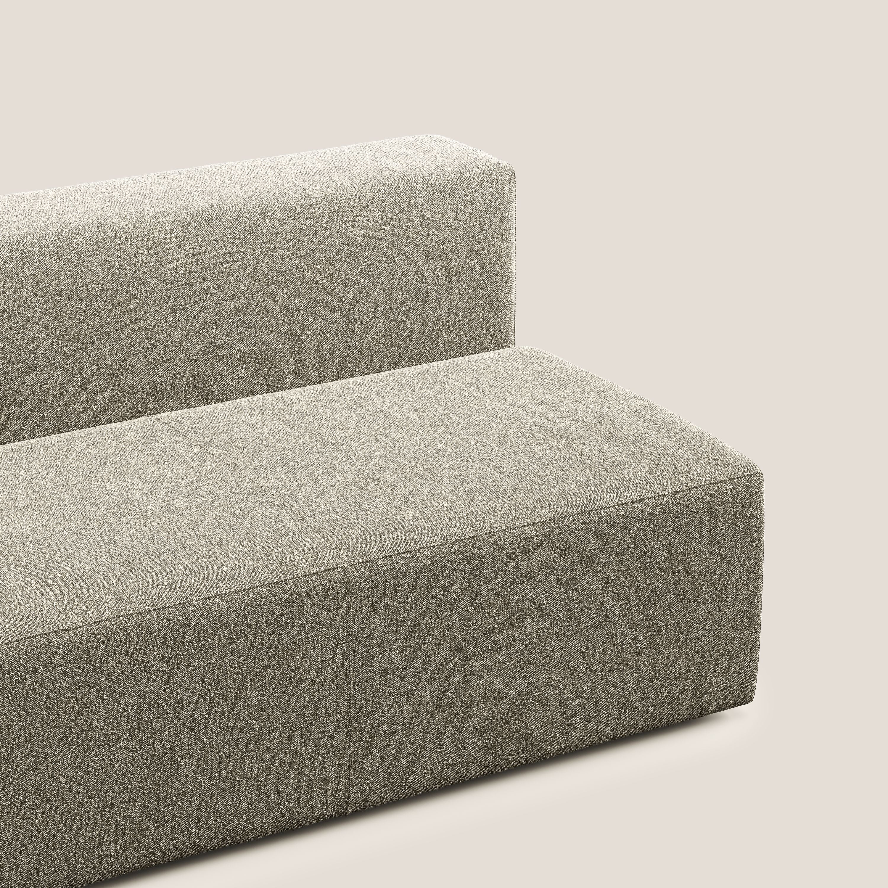 Nettuno modulo centrale maxi in morbido tessuto bouclè T07 beige - divani.store