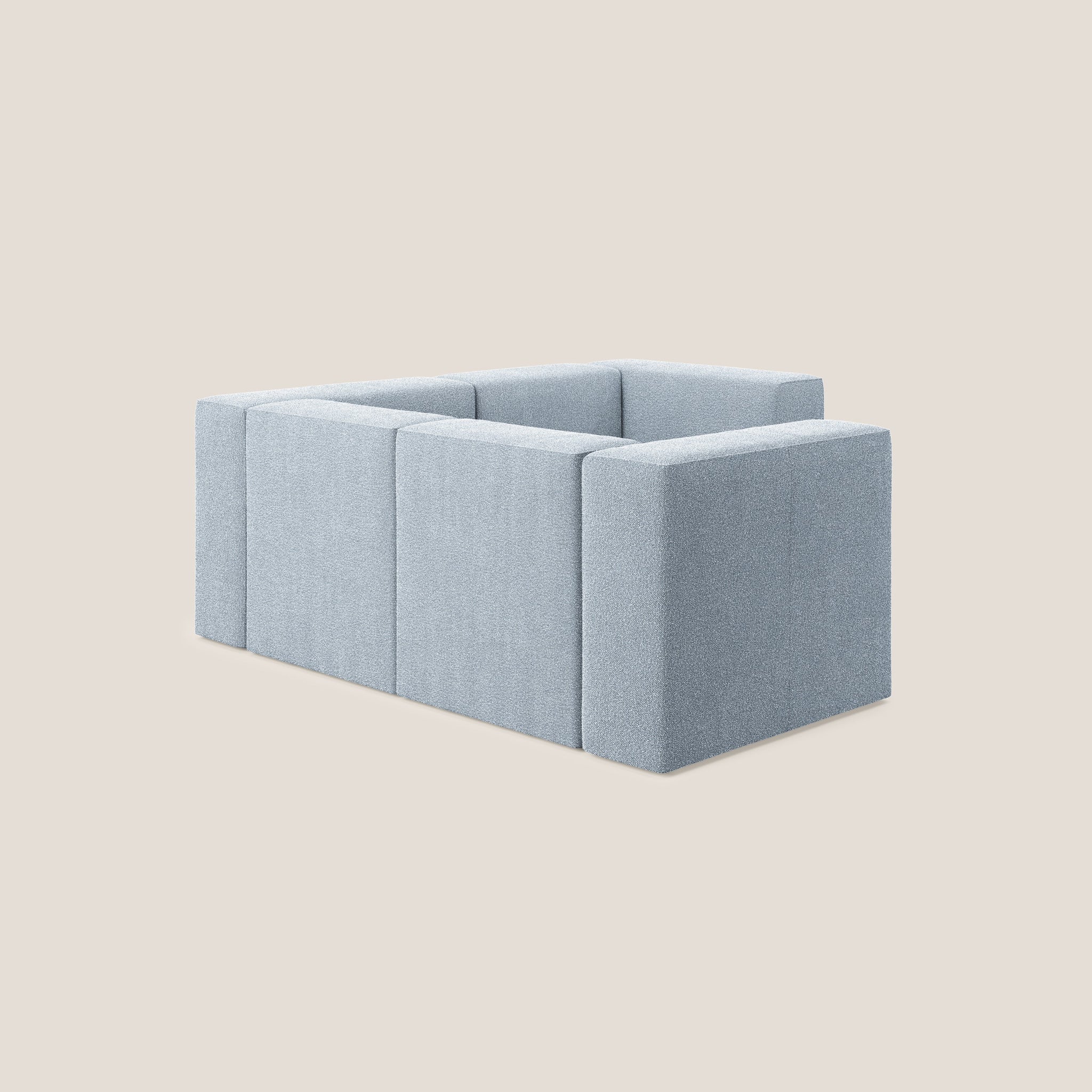 Nettuno wendbares Ecksofa und modulares Sektionssofa aus weichem Bouclé-Stoff T07