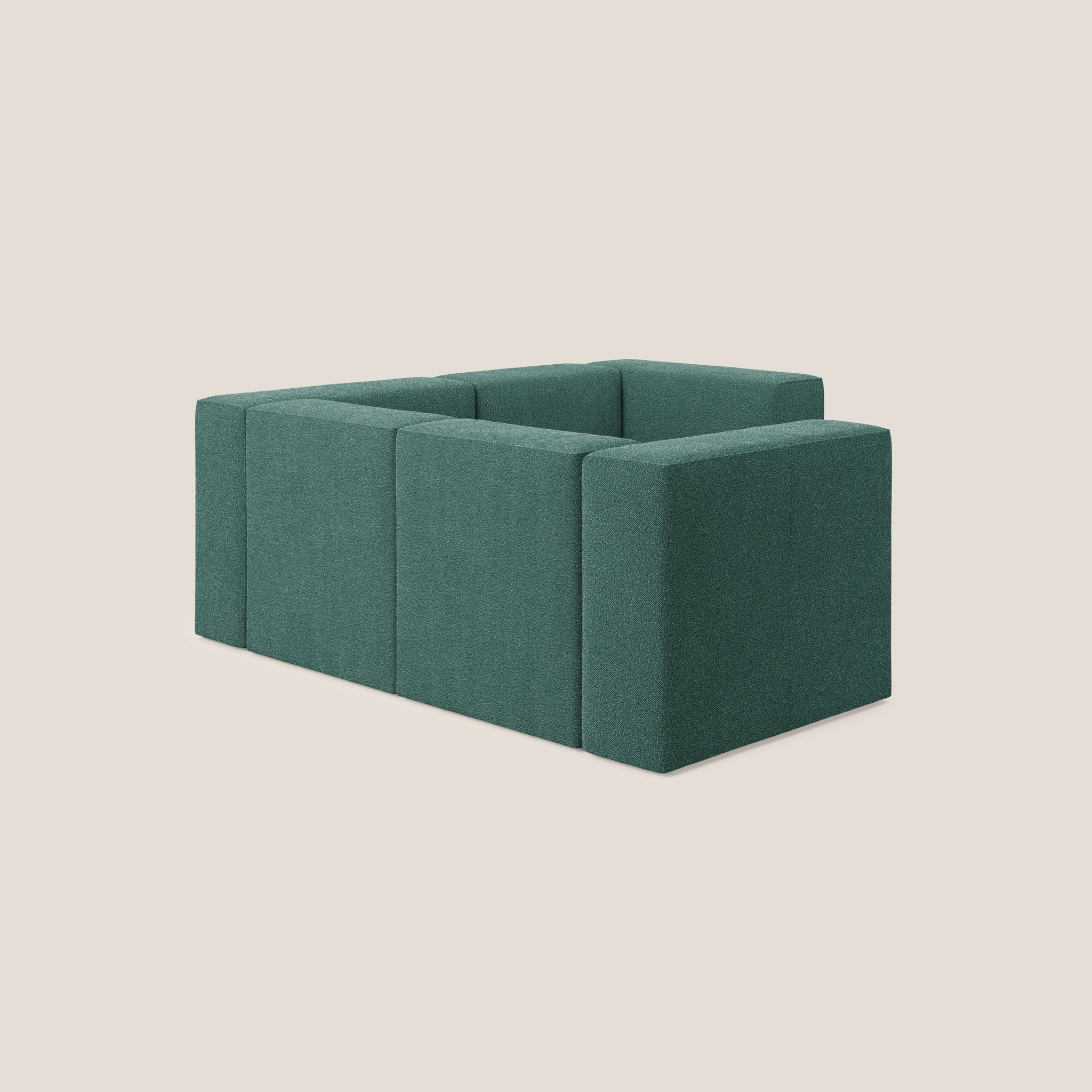 Nettuno wendbares Ecksofa und modulares Sektionssofa aus weichem Bouclé-Stoff T07