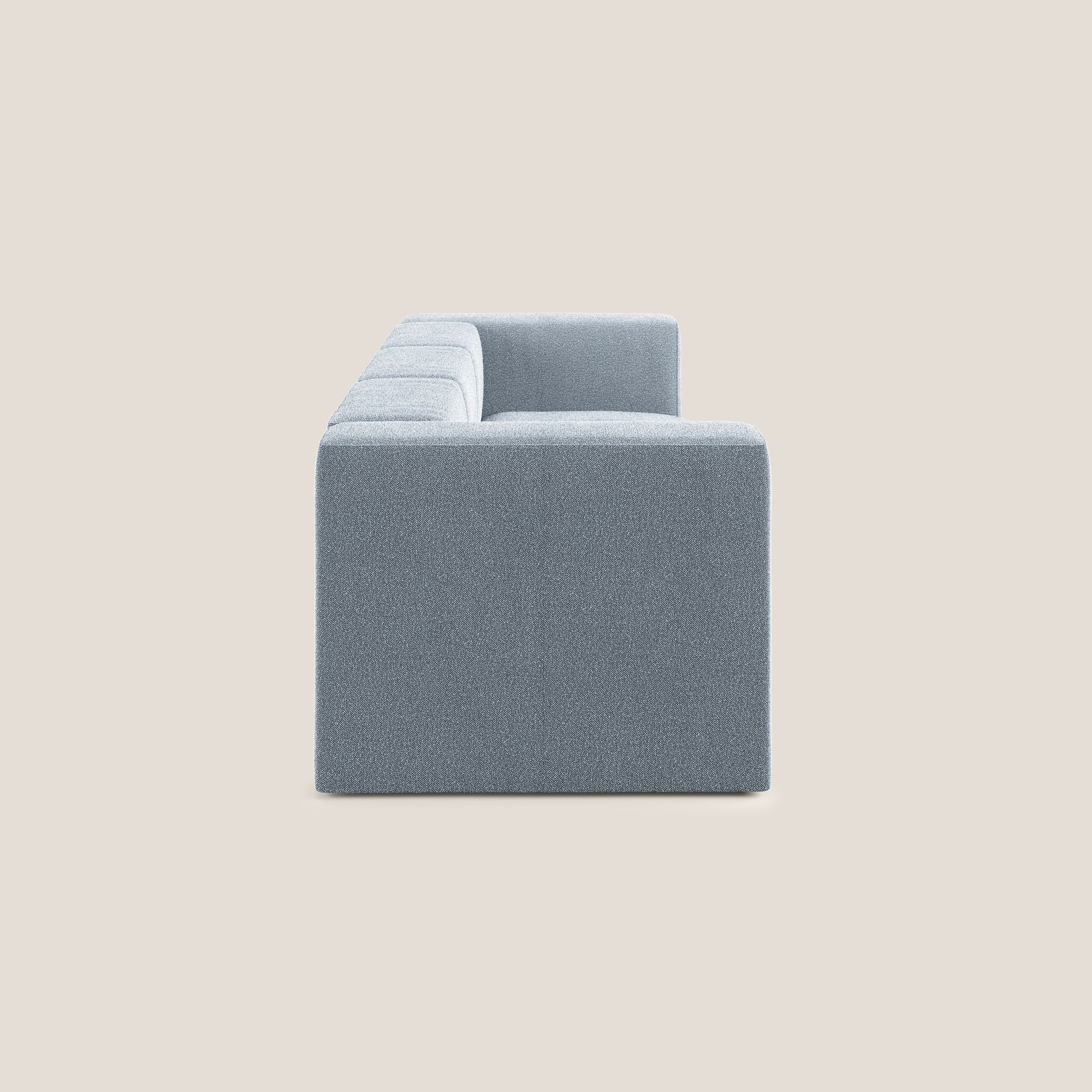 Nettuno Modulares 3-Sitzer-Sofa aus weichem Bouclé-Stoff T07