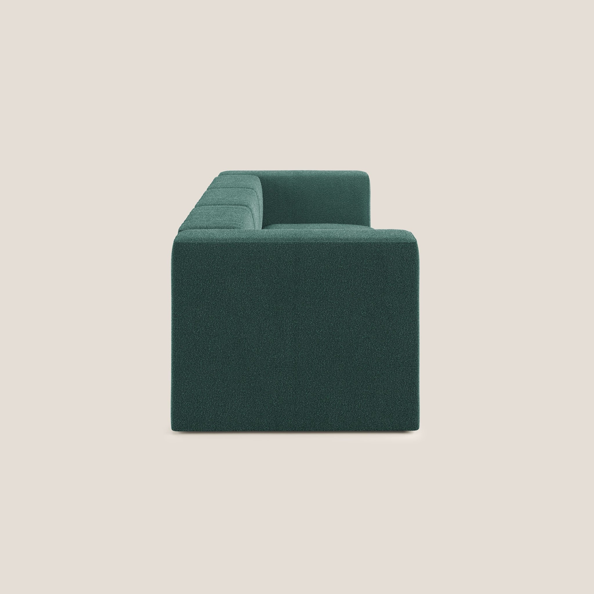 Nettuno Modulares 3-Sitzer-Sofa aus weichem Bouclé-Stoff T07