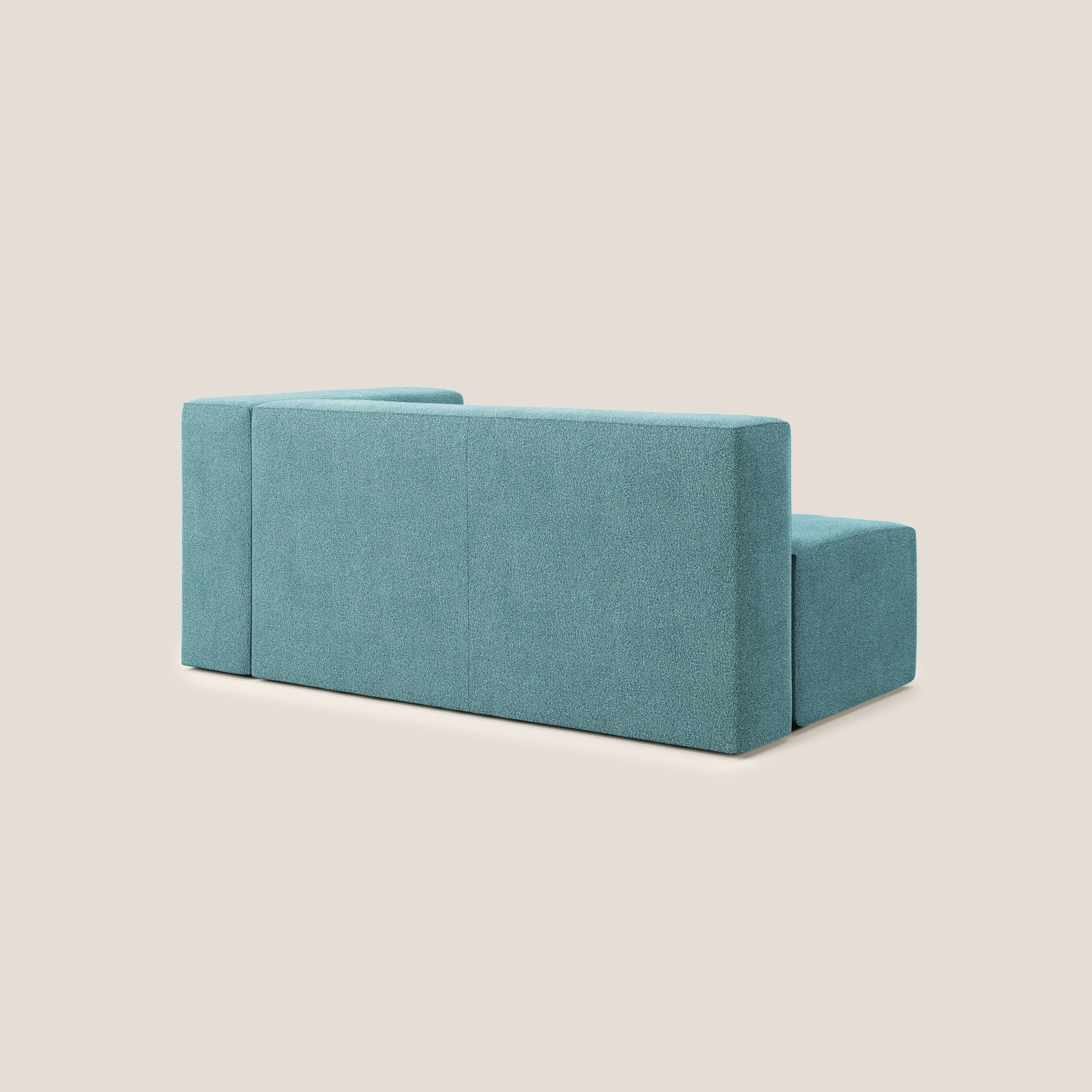 Nettuno modulo angolo/laterale maxi in morbido tessuto bouclè T07 azzurro - divani.store