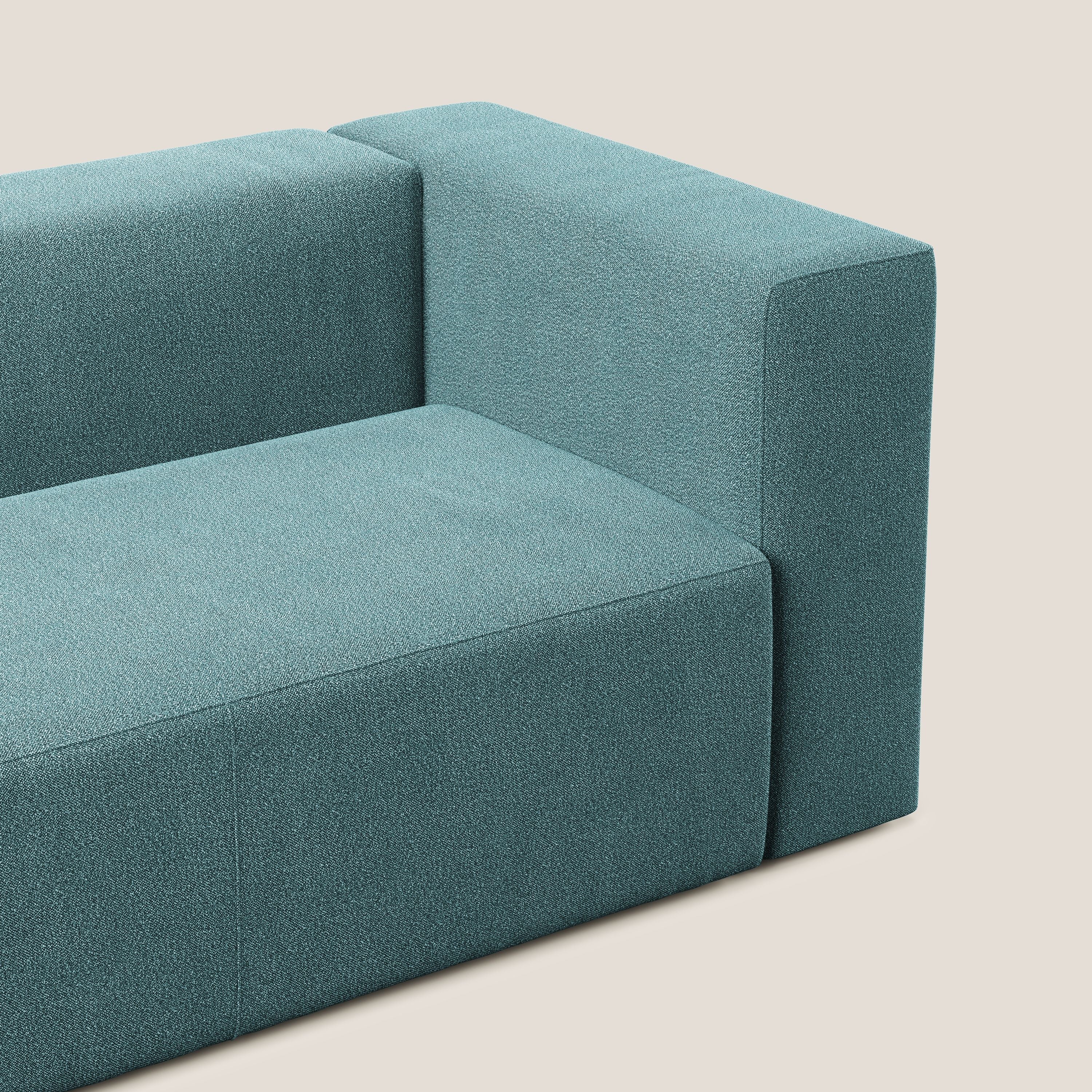 Nettuno modulo angolo/laterale maxi in morbido tessuto bouclè T07 azzurro - divani.store