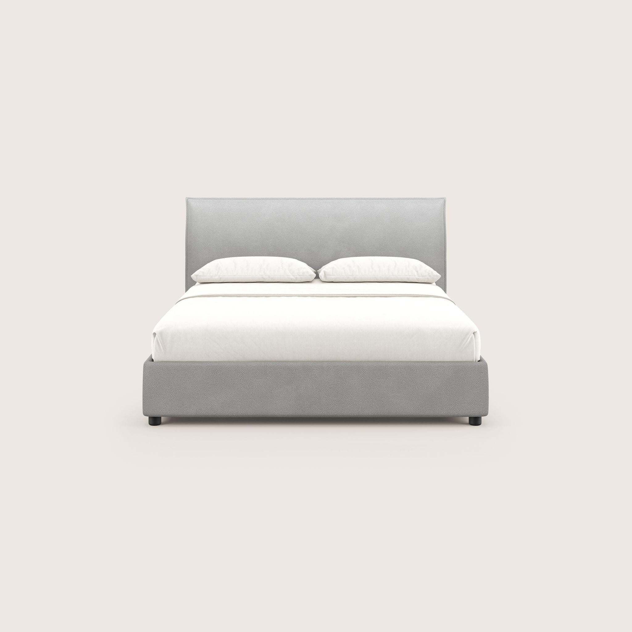 Nina Boxspringbett im minimalistischen Design aus Mikrofaser mit Ledereffekt T15