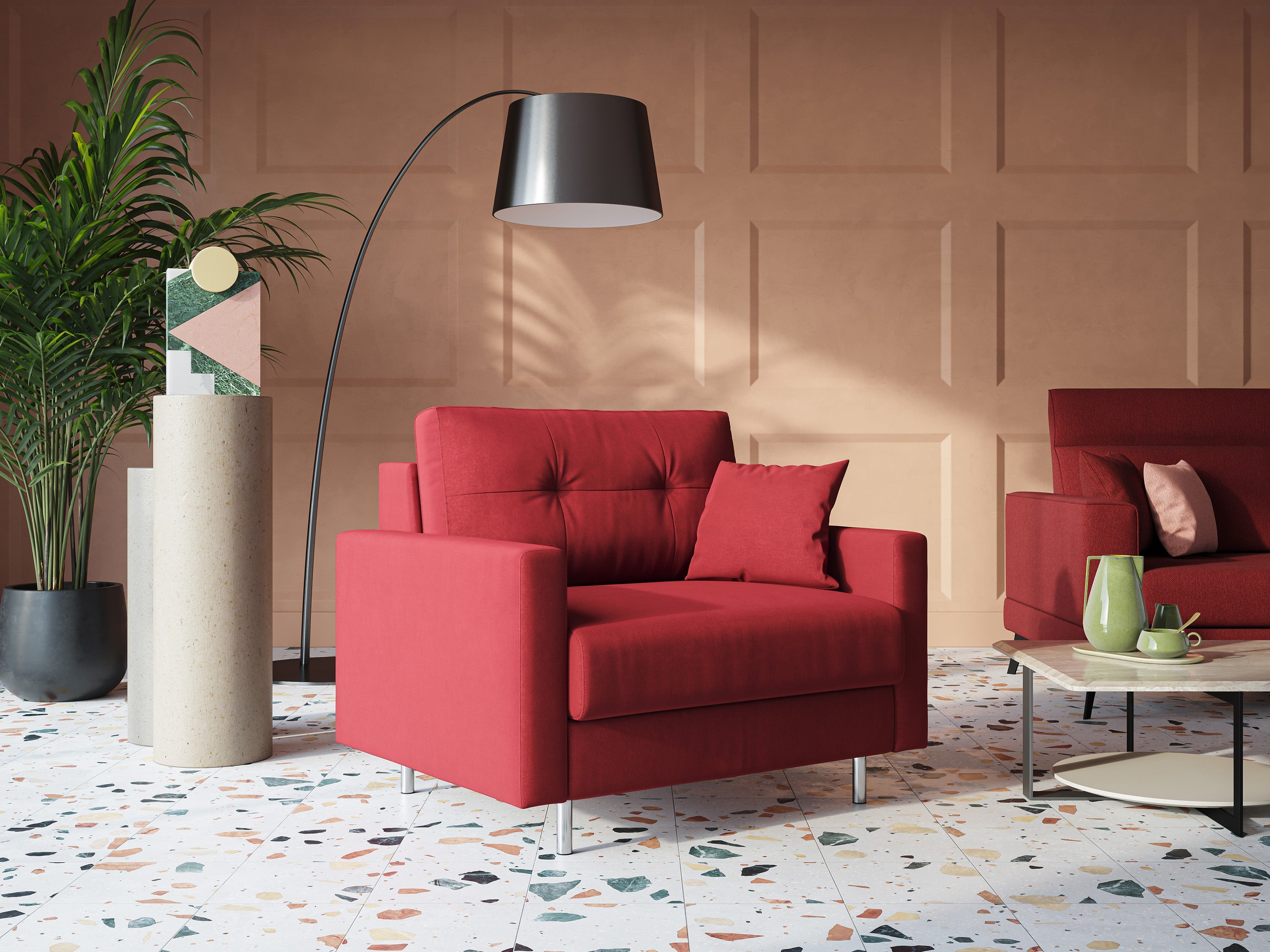 Shop online Megan poltrona letto in microfibra smacchiabile T11 panna - divani.store