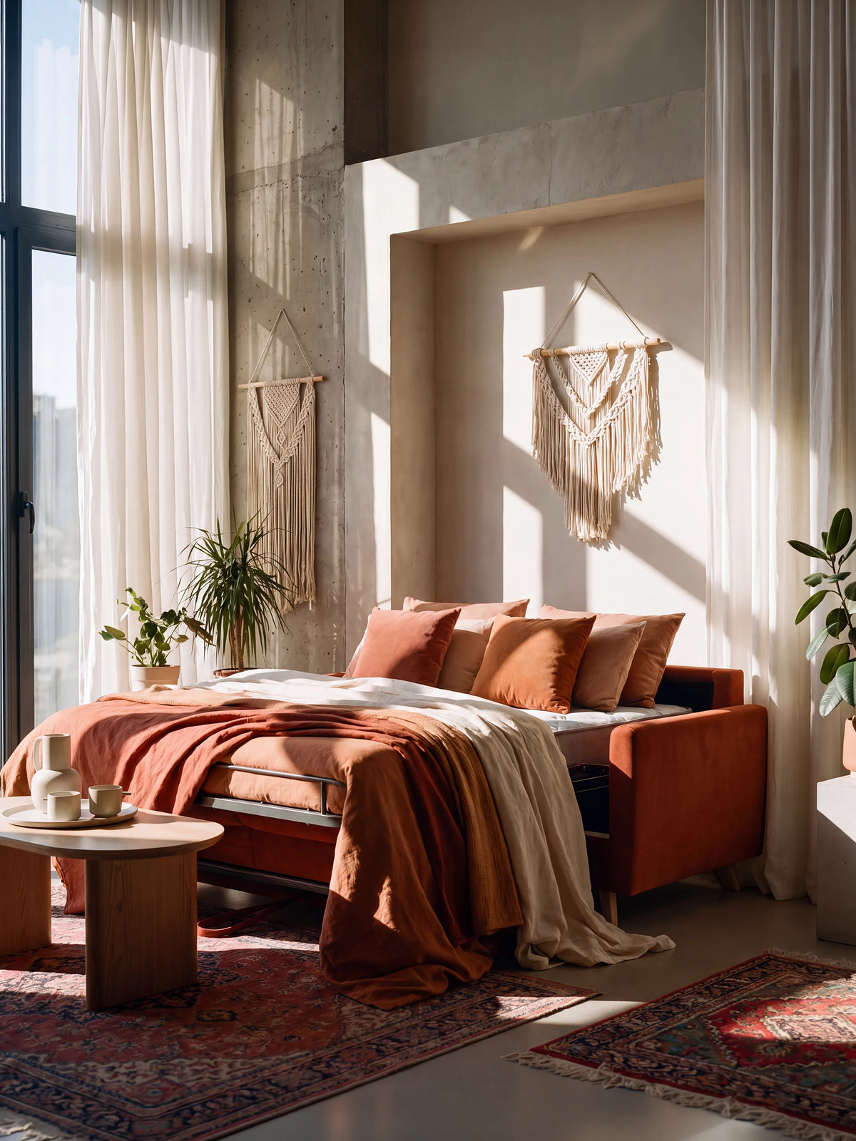 Francy schlafsofa mit verstellbaren Kopfstützen – 100% abziehbar in elegantem, fleckenabweisendem Stoff T30
