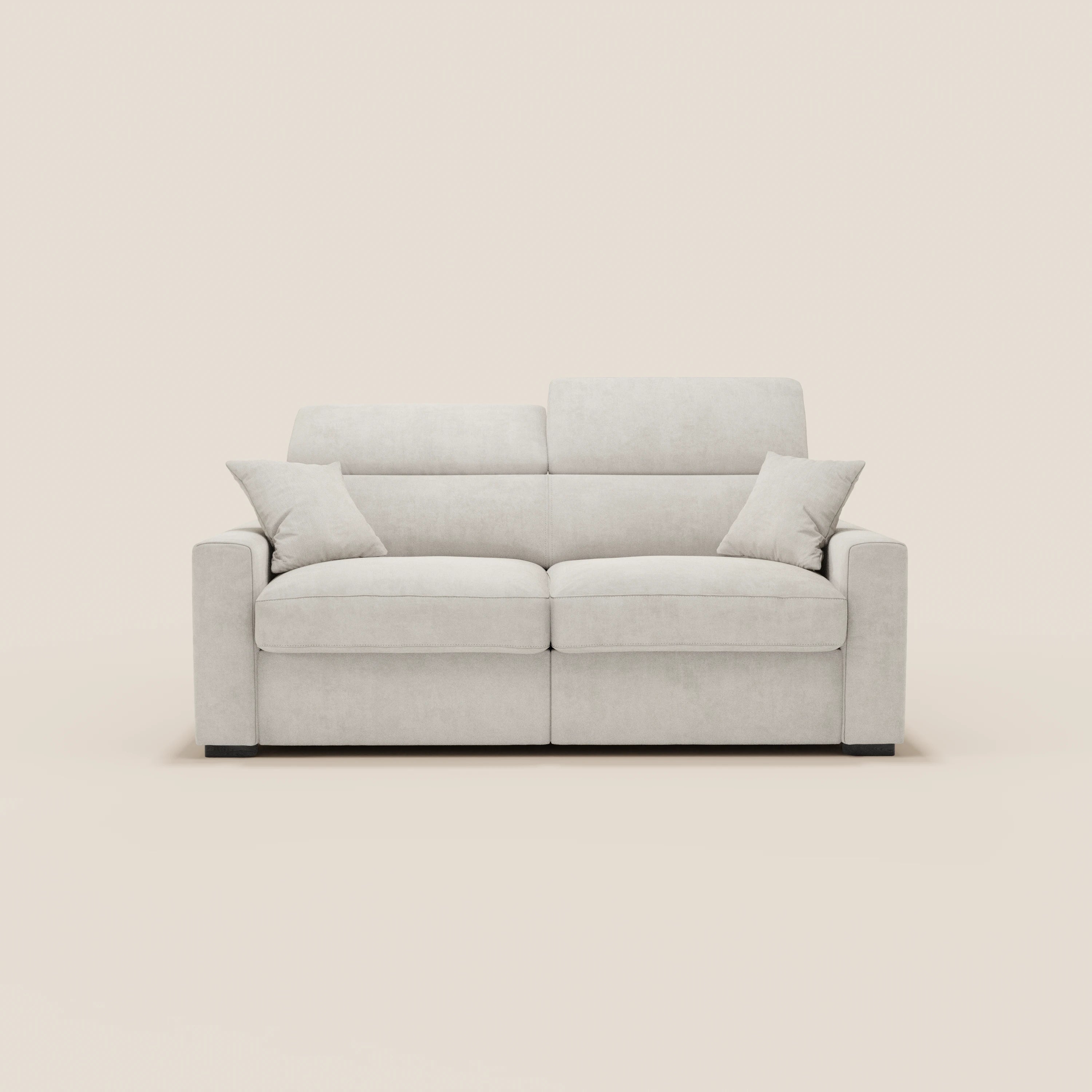 Maximus Schlafsofa 3-Sitzer mit Matratze HÖHE 20 cm – verstellbare Kopfstützen aus fleckenabweisendem Stoff, Oeko-Tex zertifiziert