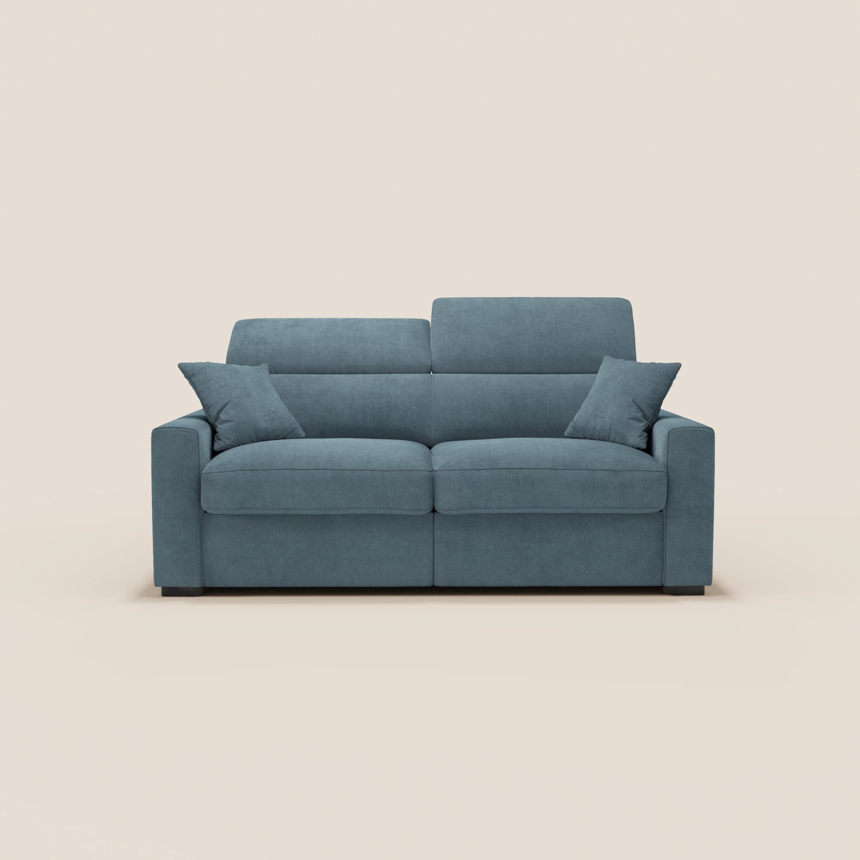 Maximus Schlafsofa 3-Sitzer mit Matratze HÖHE 20 cm – verstellbare Kopfstützen aus fleckenabweisendem Stoff, Oeko-Tex zertifiziert