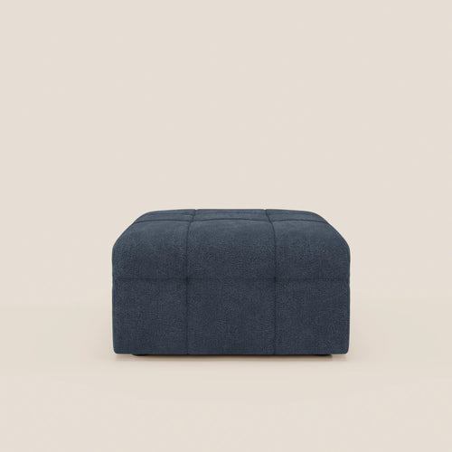 Mosaic pouf e modulo in bouclé - 96x77 cm design capitonné in tessuto smacchiabile T21 - divani.store