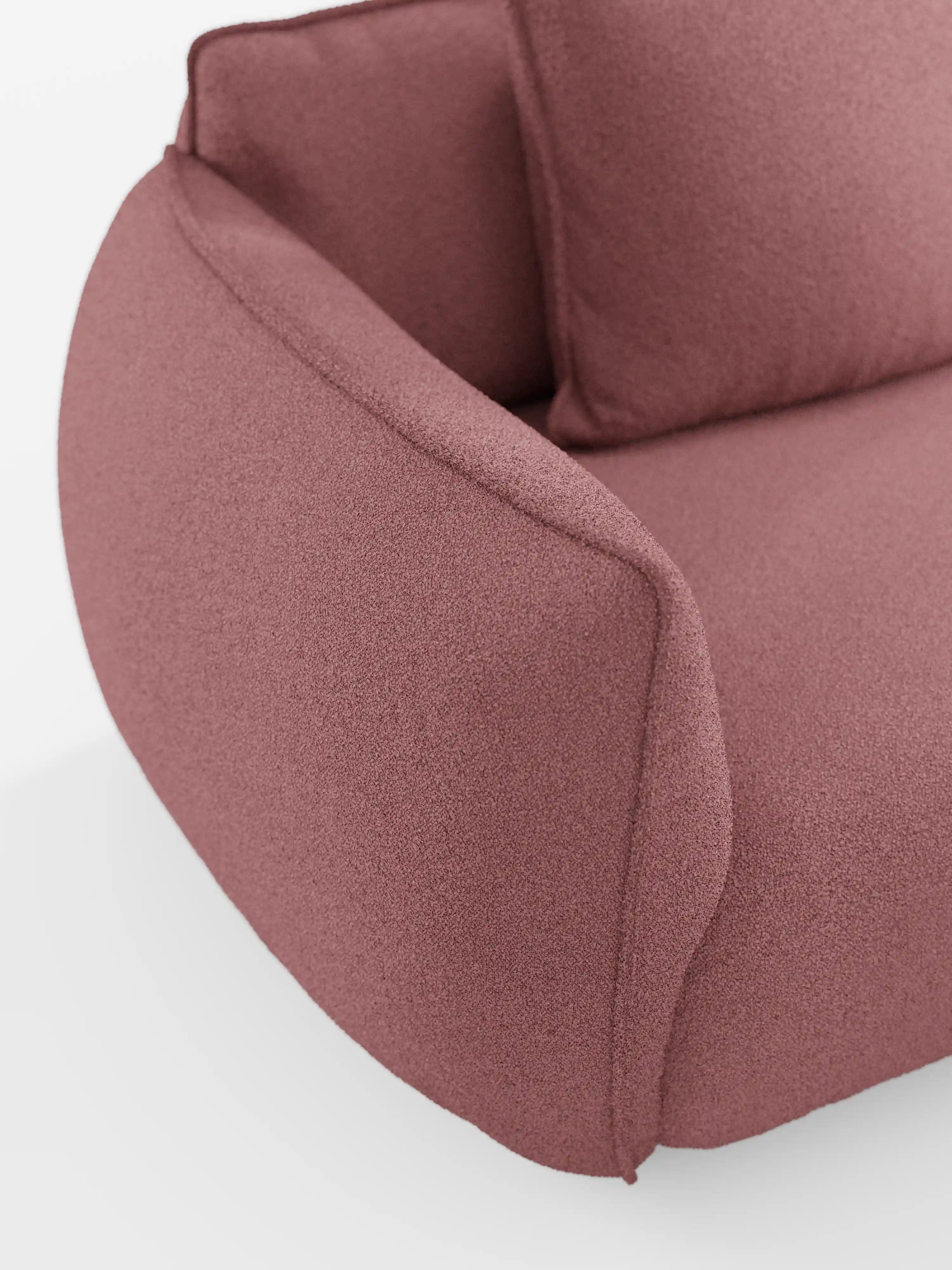 Nimbus 3-Sitzer-Sofa, modular und kombinierbar 250 cm – abziehbar in fleckenabweisendem Stoff in Baumwolloptik t33