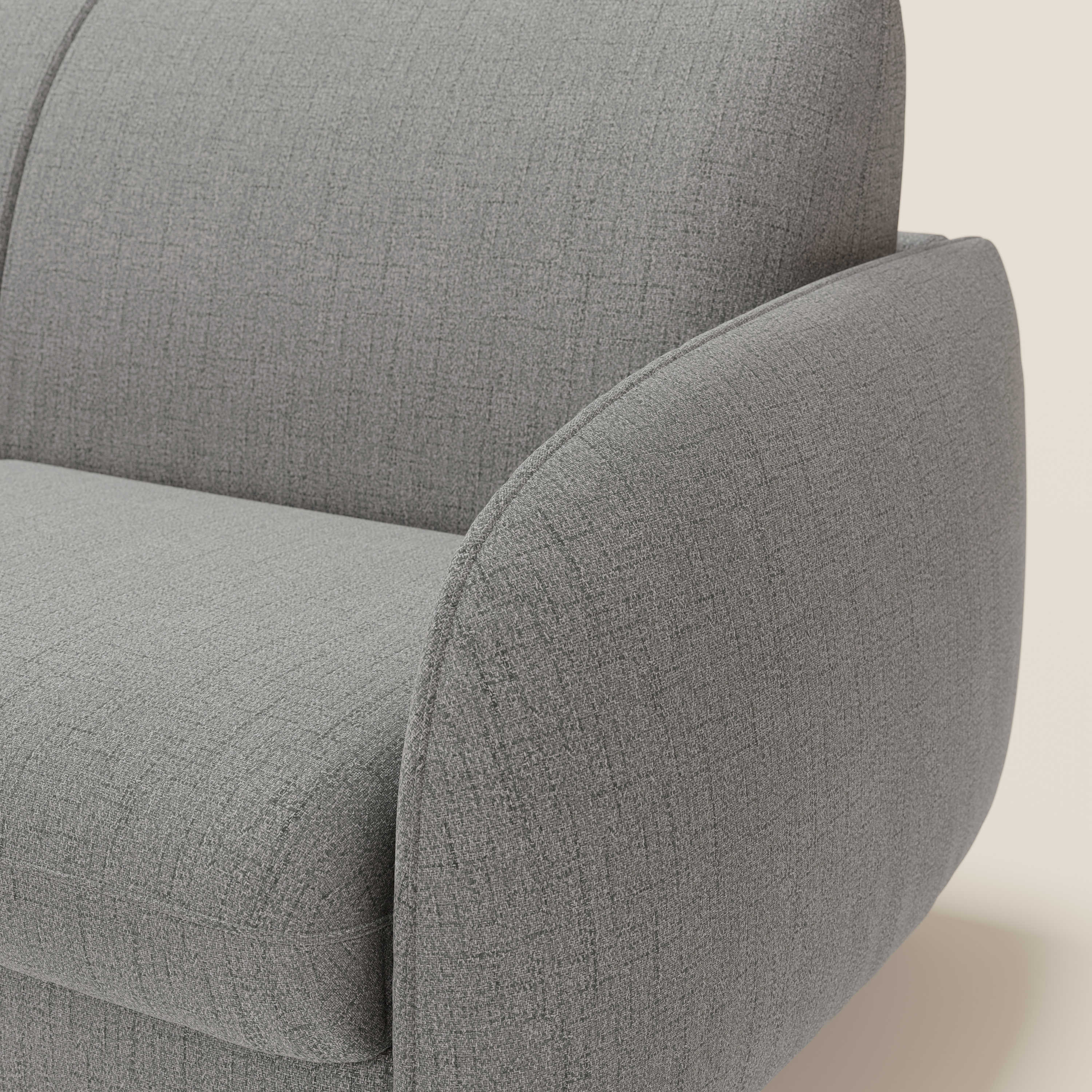 Ninfea divano letto Design Morbido con Piedini alti in Metallo e Materasso H18 cm in tessuto impermeabile T03 - divani.store