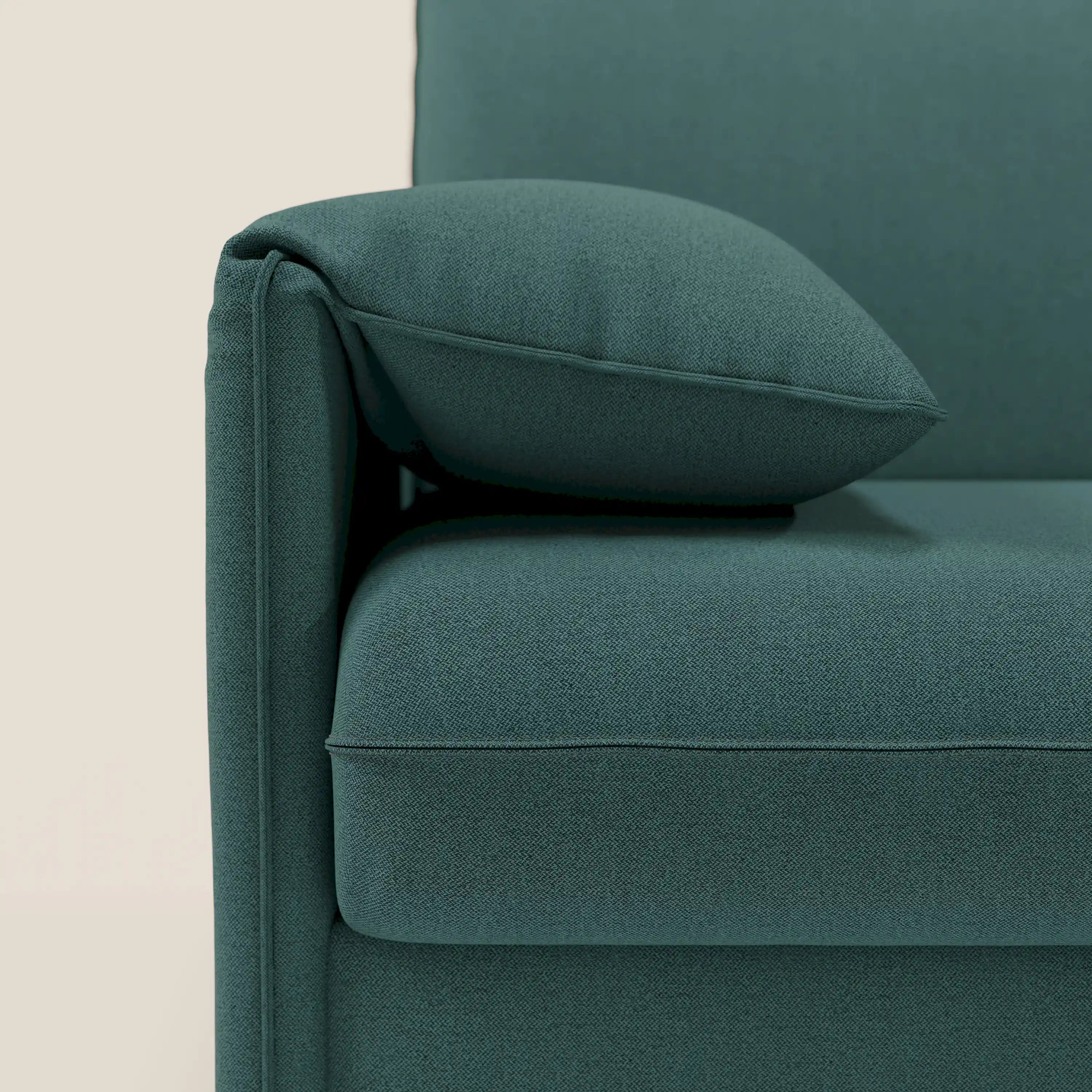 Primula divano letto angolare con materasso H18 cm - penisola contenitore in tessuto smacchiabile T05 - divani.store