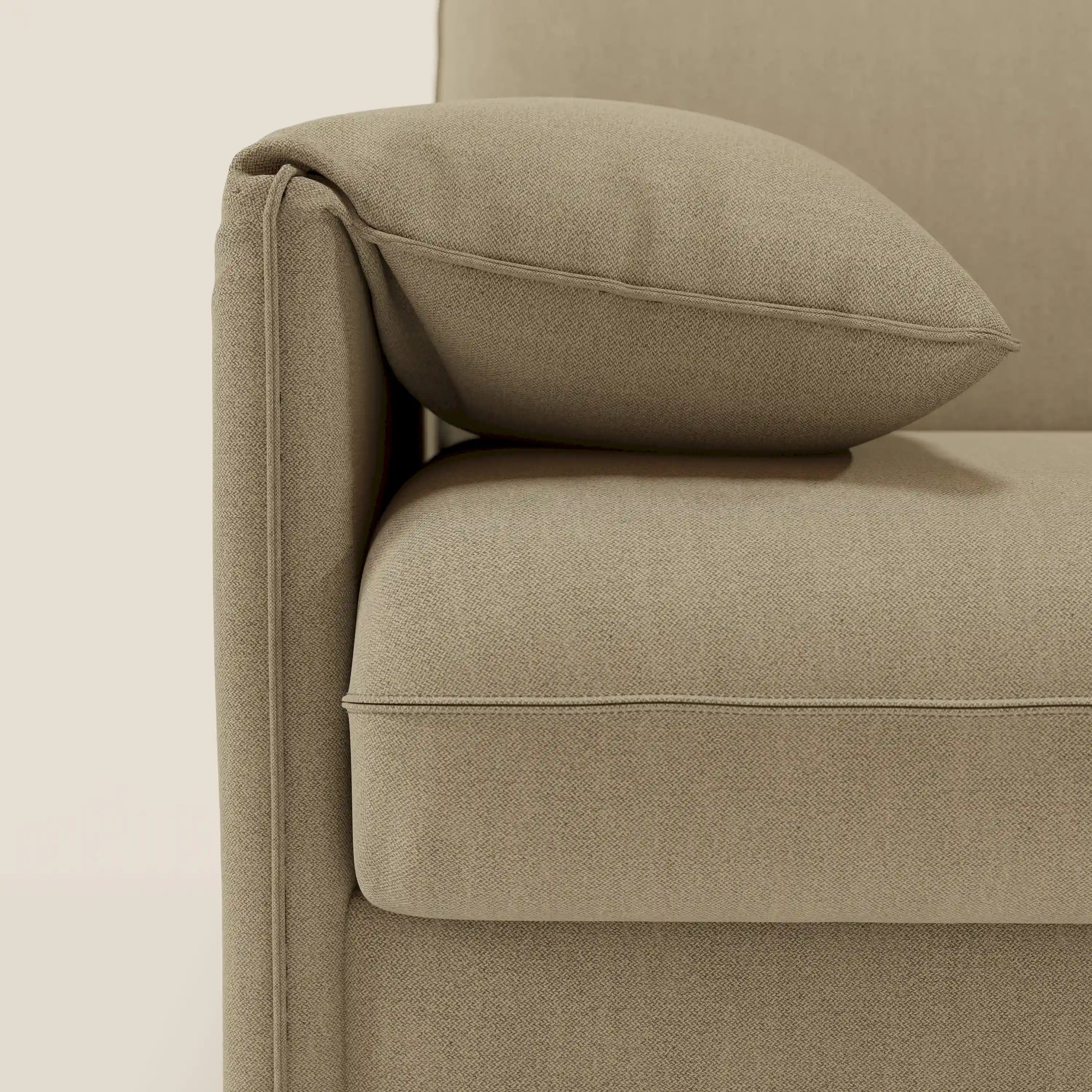 Primula divano letto con materasso alto 18 cm - braccioli mobili e tessuto smacchiabile T05 - divani.store