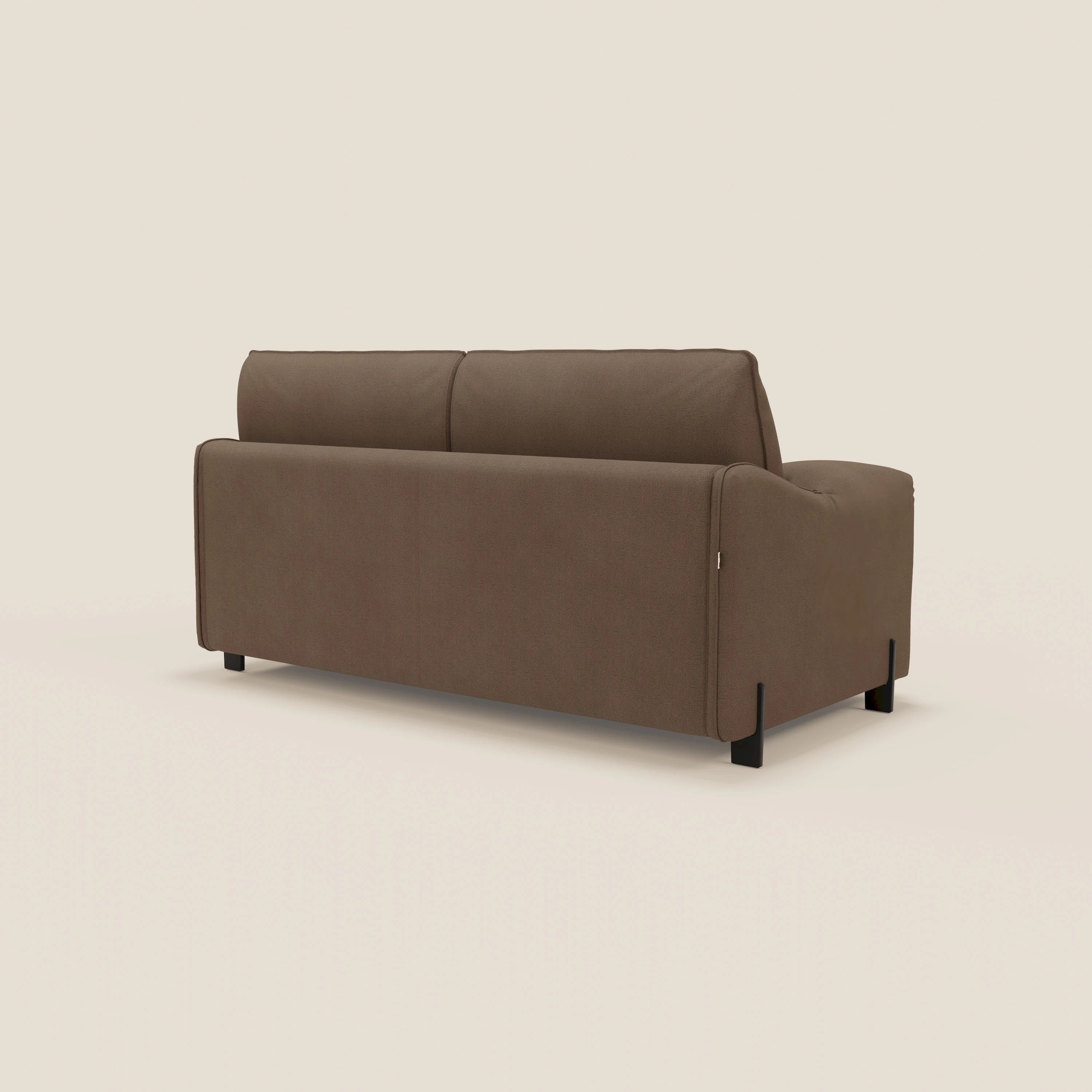Primula divano letto con materasso alto 18 cm - braccioli mobili e tessuto smacchiabile T05 - divani.store