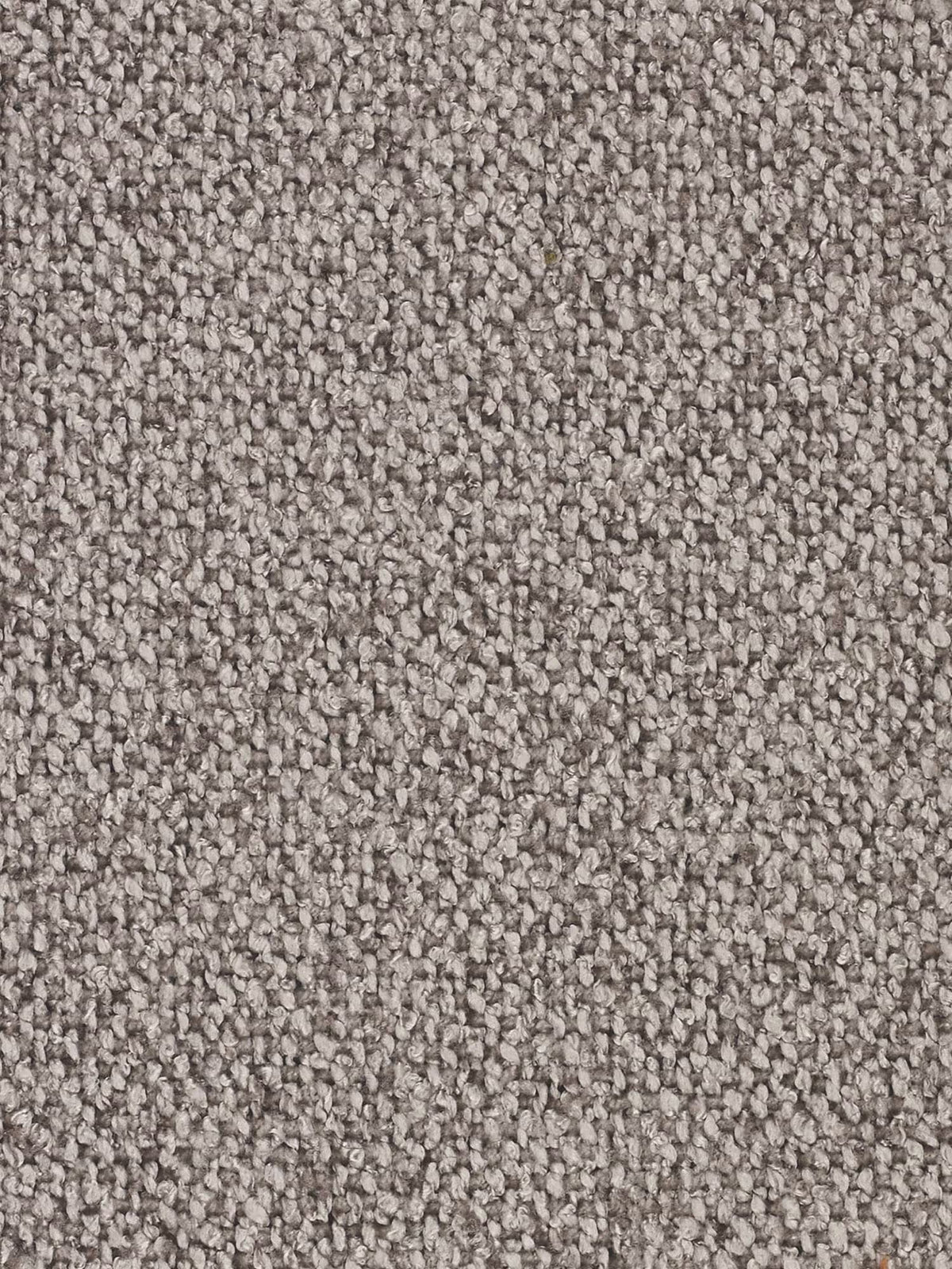Primo piano sul tessuto grigio chiaro, denso e a grana grossolana dall’aspetto rustico utilizzato per il divano angolare Croissant dal design a fagiolo e schienali traslanti in morbido tessuto effetto cotone smacchiabile T33.
