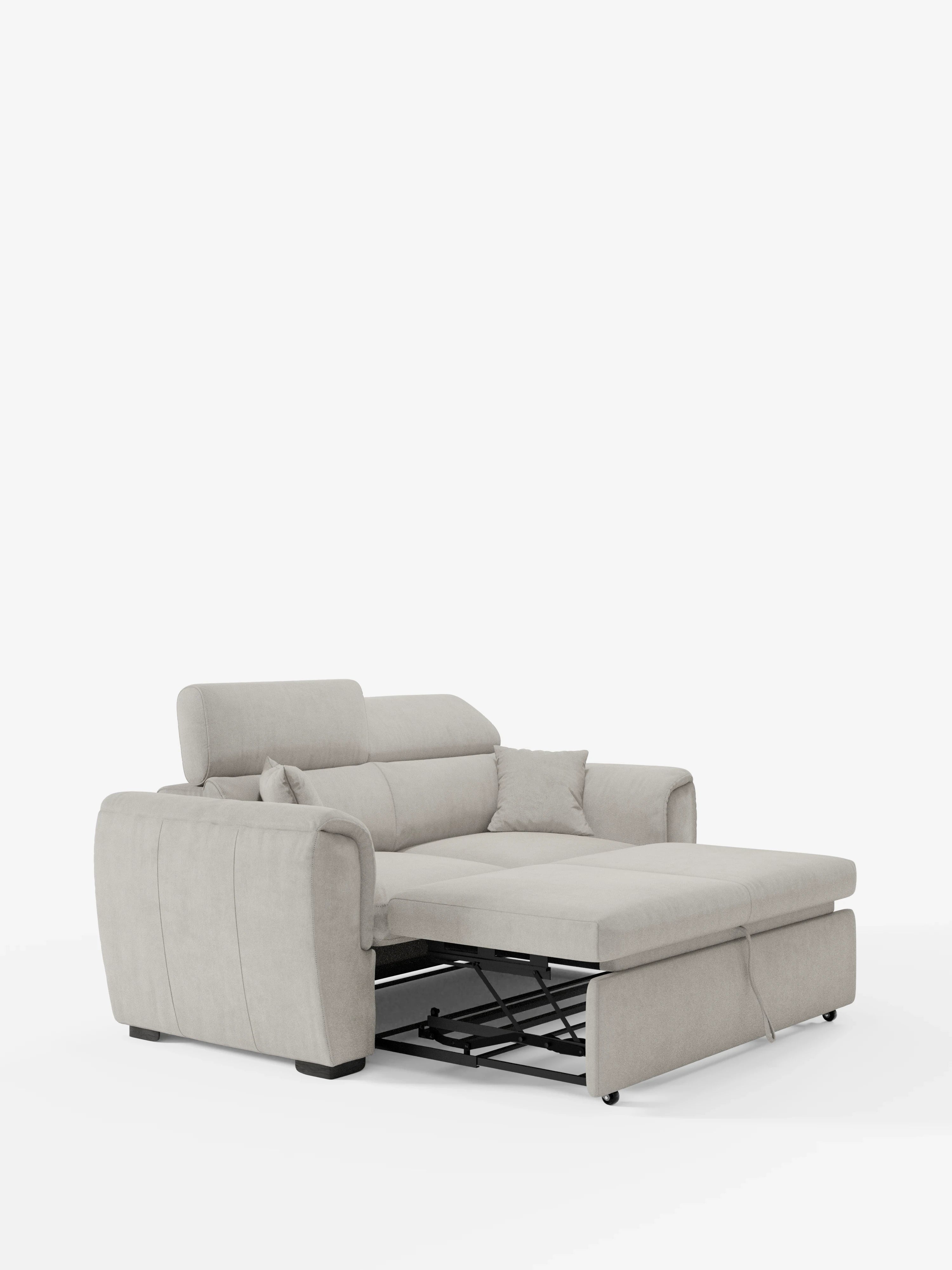 Titano 2-Sitzer-Ausziehsofa mit verstellbaren Kopfstützen aus schmutzabweisendem Oeko-Tex®-Stoff