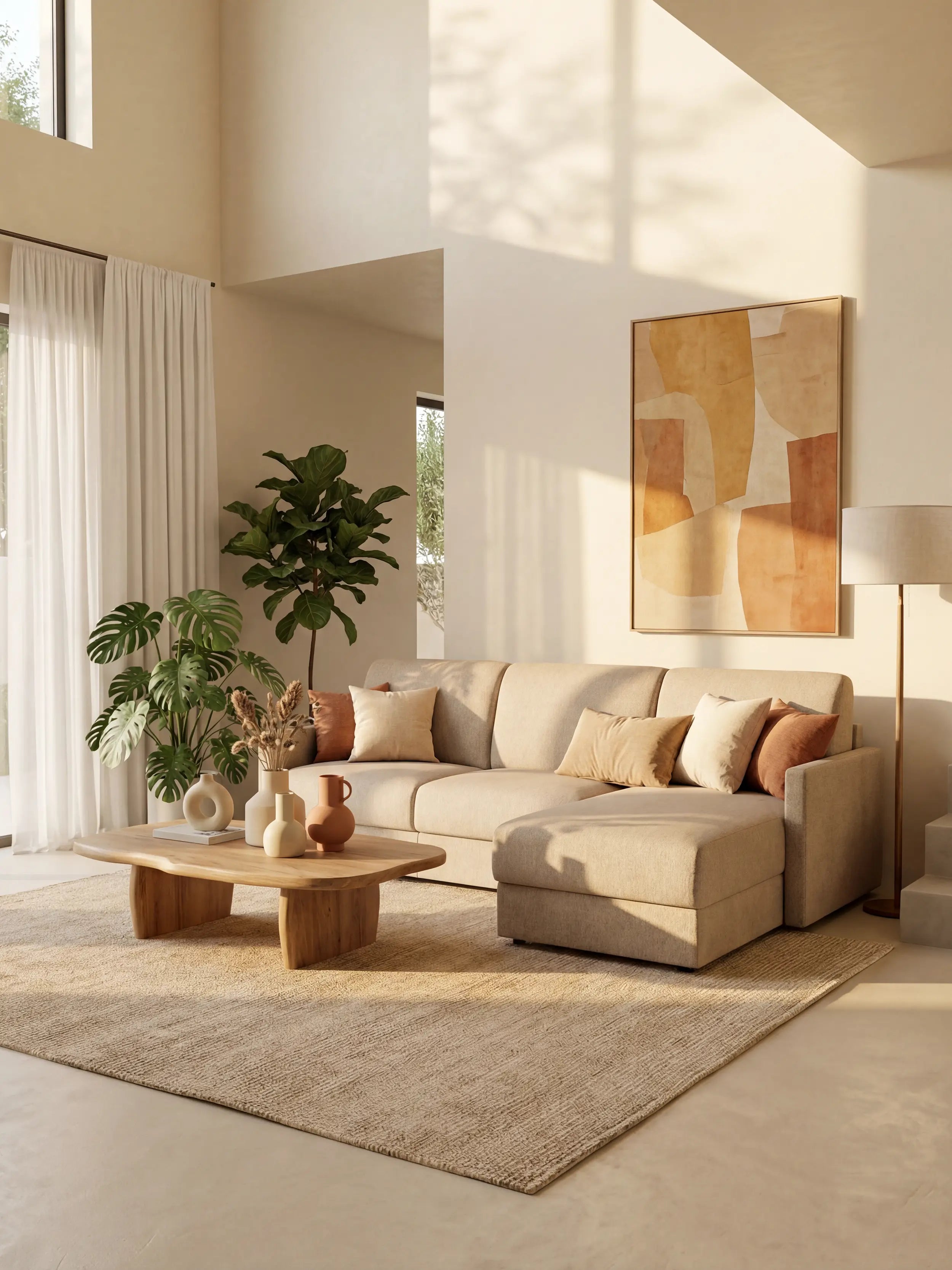 Tommy Divano Letto con penisola contenitore - design minimal e sfoderabile in tessuto smacchiabile simil cotone T33