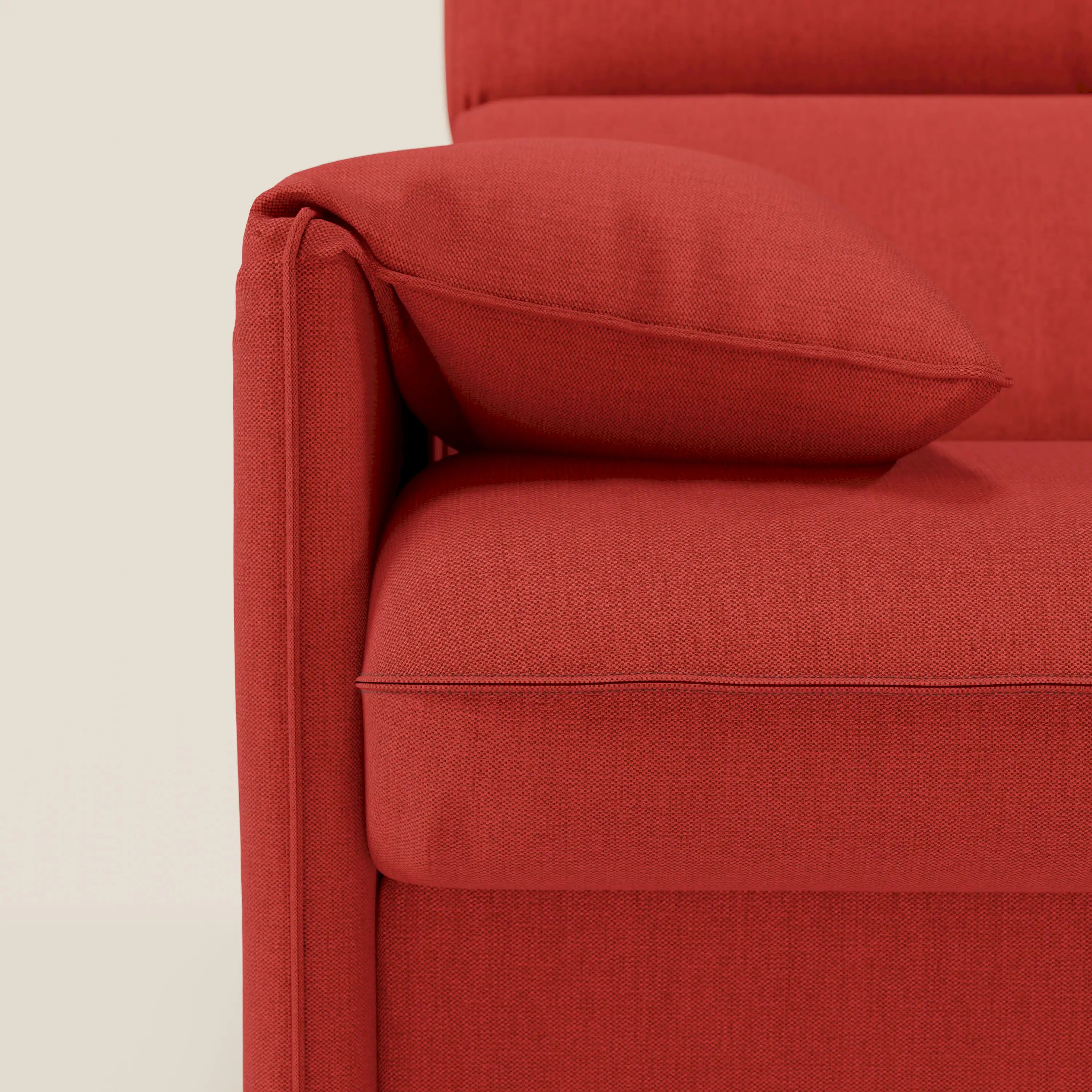 Violetta divano letto materasso H18 cm - poggiatesta reclinabili e braccioli mobili in tessuto impermeabile T13 - divani.store