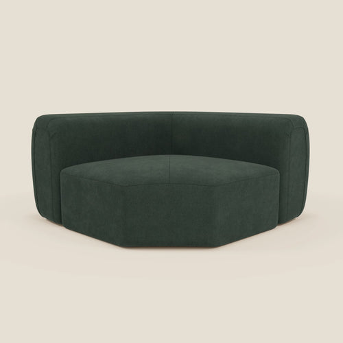 Bonbon Modulo angolare – Divano componibile moderno in tessuto smacchiabile T23 verde - divani.store